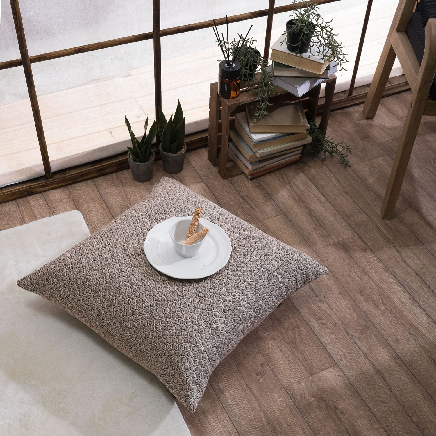 Μαξιλαροθήκη Michigan 14 - 43x43cm με γέμιση