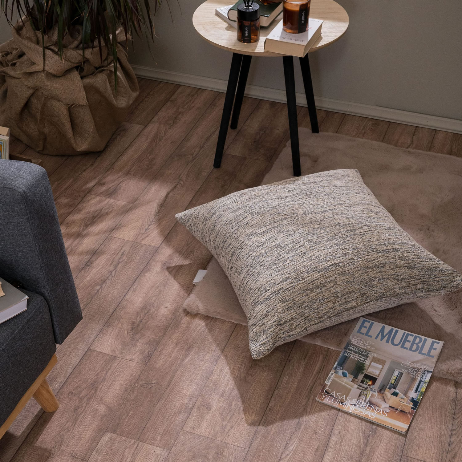 Μαξιλαροθήκη Nashville 02 - 65x65cm δαπέδου με γέμιση