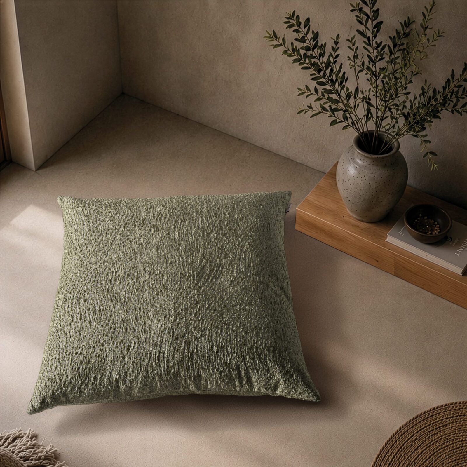 Μαξιλαροθήκη Norman 16 Sage Green - 30x50cm με γέμιση