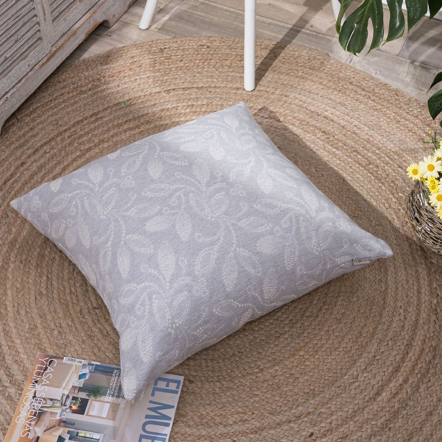 Μαξιλαροθήκη Padova 04 - 65x65cm δαπέδου με γέμιση