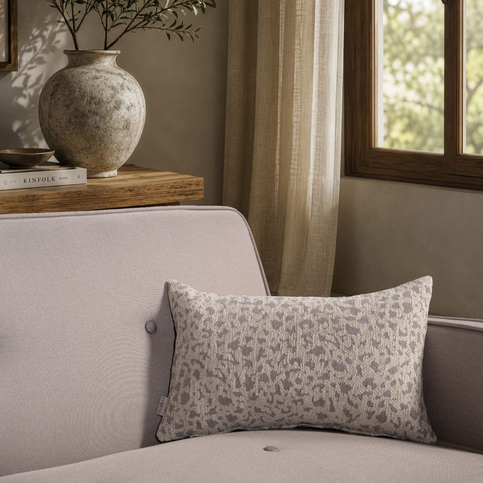 Μαξιλαροθήκη Pearland 07 Elephant - 30x50cm με γέμιση