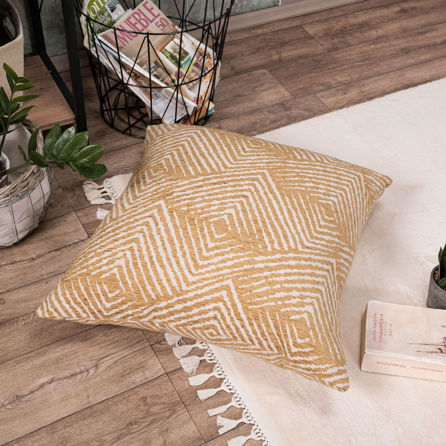 Μαξιλαροθήκη Philadelphia 08 - 65x65cm δαπέδου με γέμιση