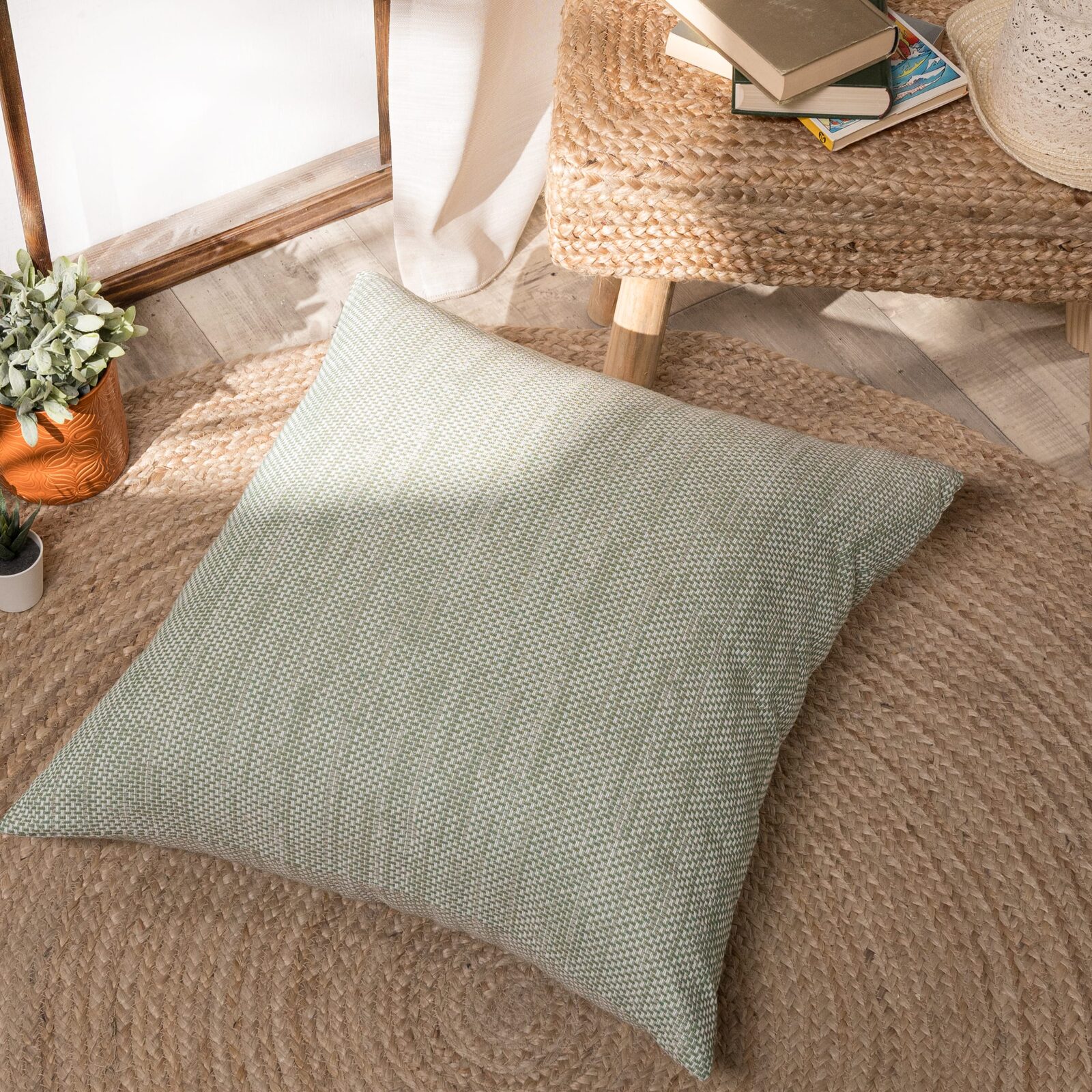 Μαξιλαροθήκη Rieti 07 - 65x65cm δαπέδου με γέμιση