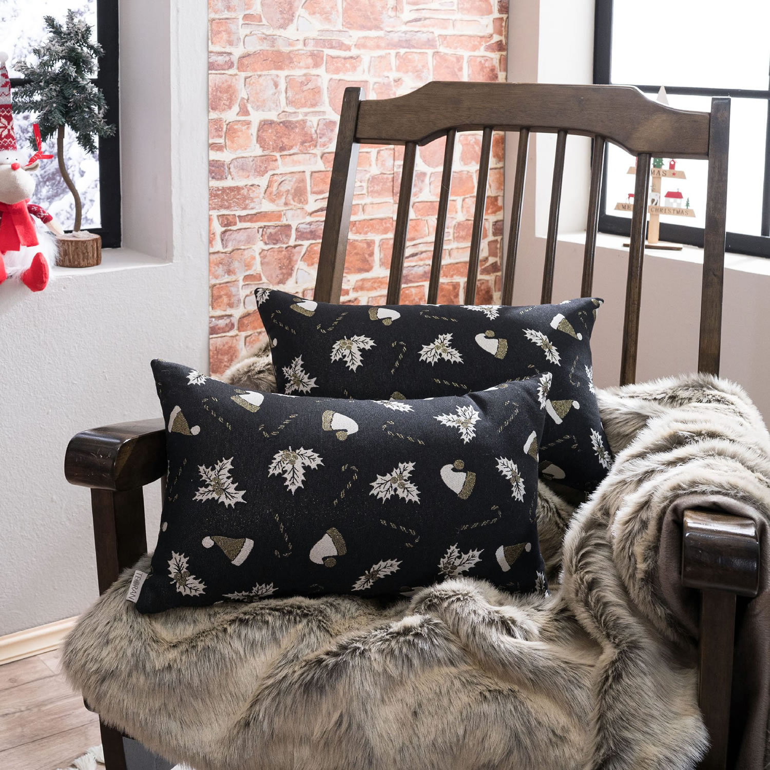 Μαξιλαροθήκη Saxen 06 - 45x45cm με γέμιση