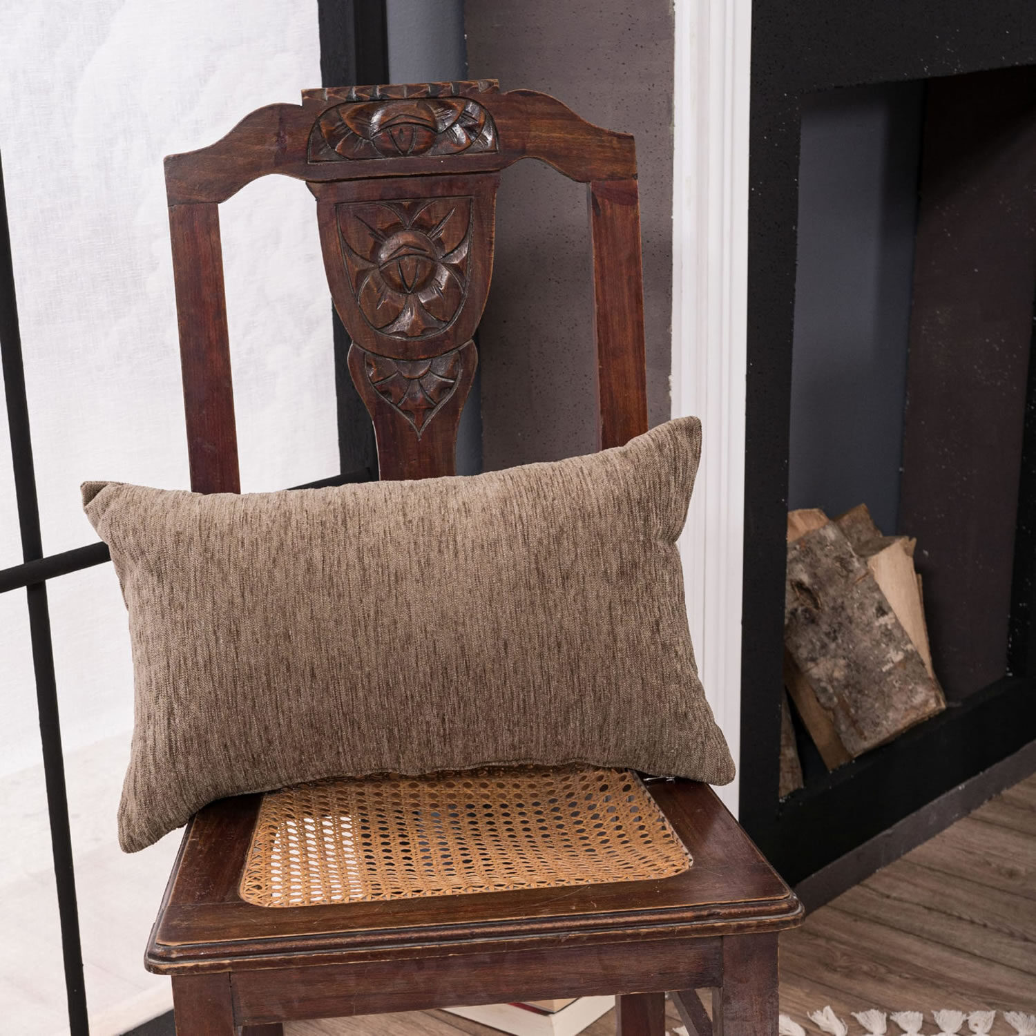Μαξιλαροθήκη Solid 303 - 43x43cm με γέμιση