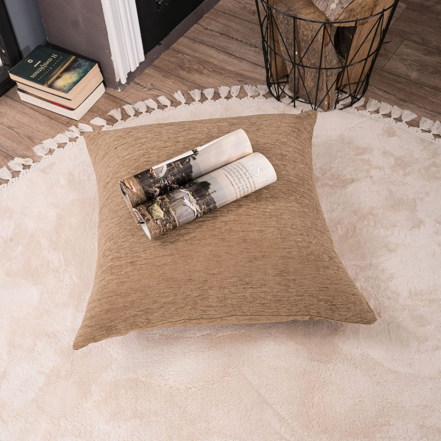 Μαξιλαροθήκη Solid 308 - 43x43cm με γέμιση