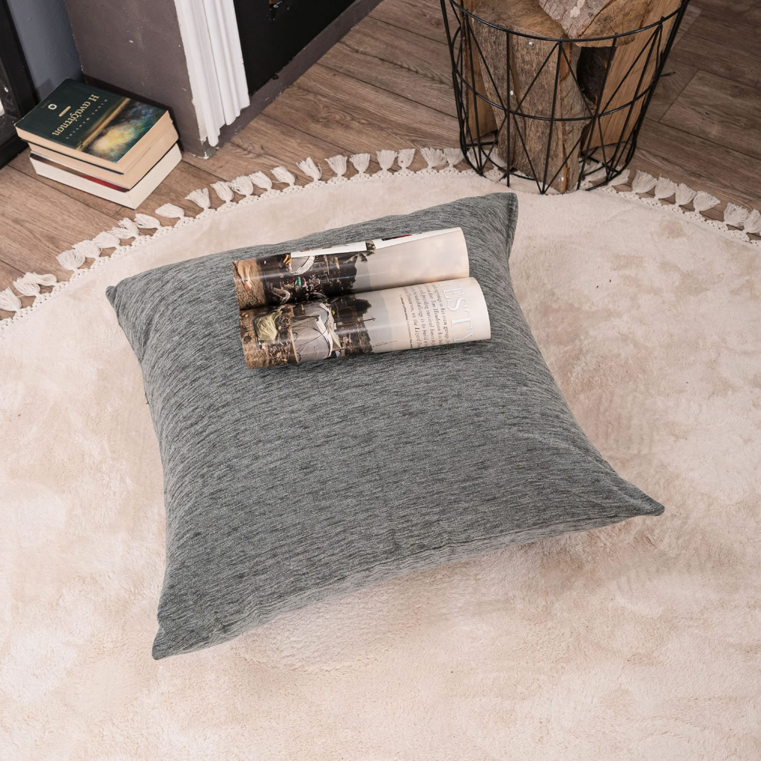 Μαξιλαροθήκη Solid 309 - 43x43cm με γέμιση