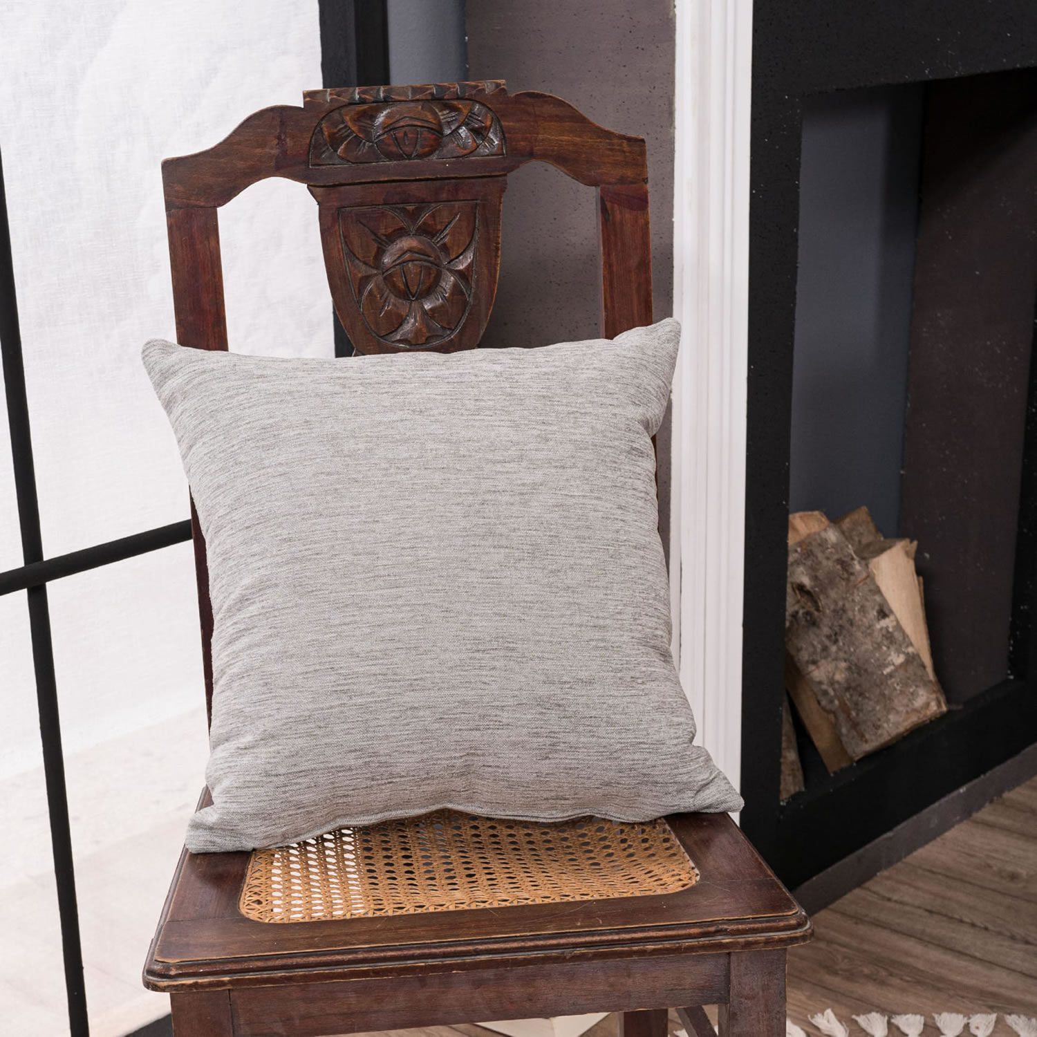 Μαξιλαροθήκη Solid 311 - 43x43cm με γέμιση