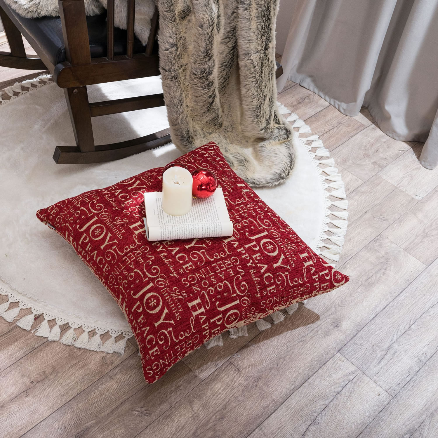 Χριστουγενιάτικη Μαξιλαροθήκη Steinhaus 01 - 50x50cm Teoran Home