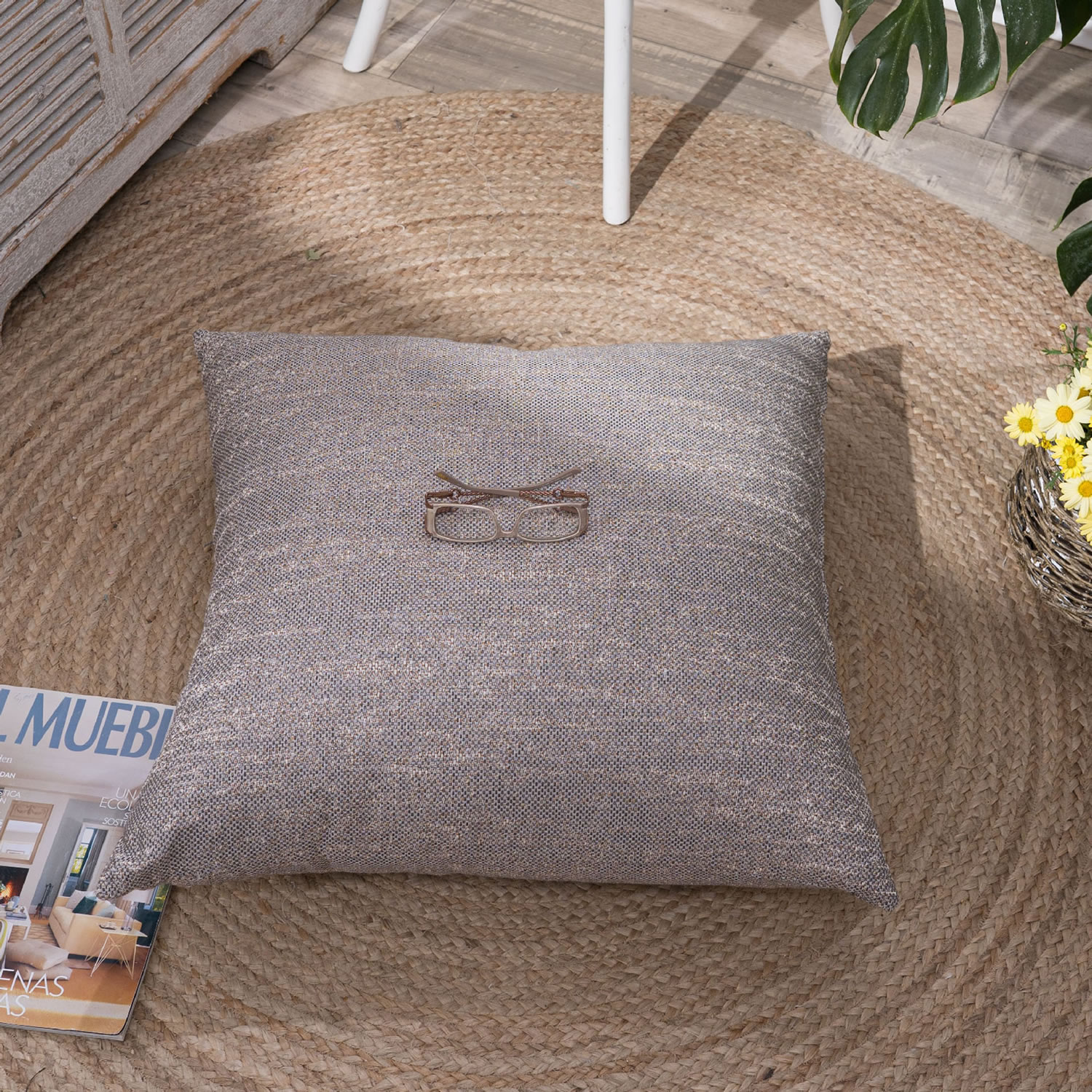 Μαξιλαροθήκη Tivoli 03 - 65x65cm δαπέδου με γέμιση