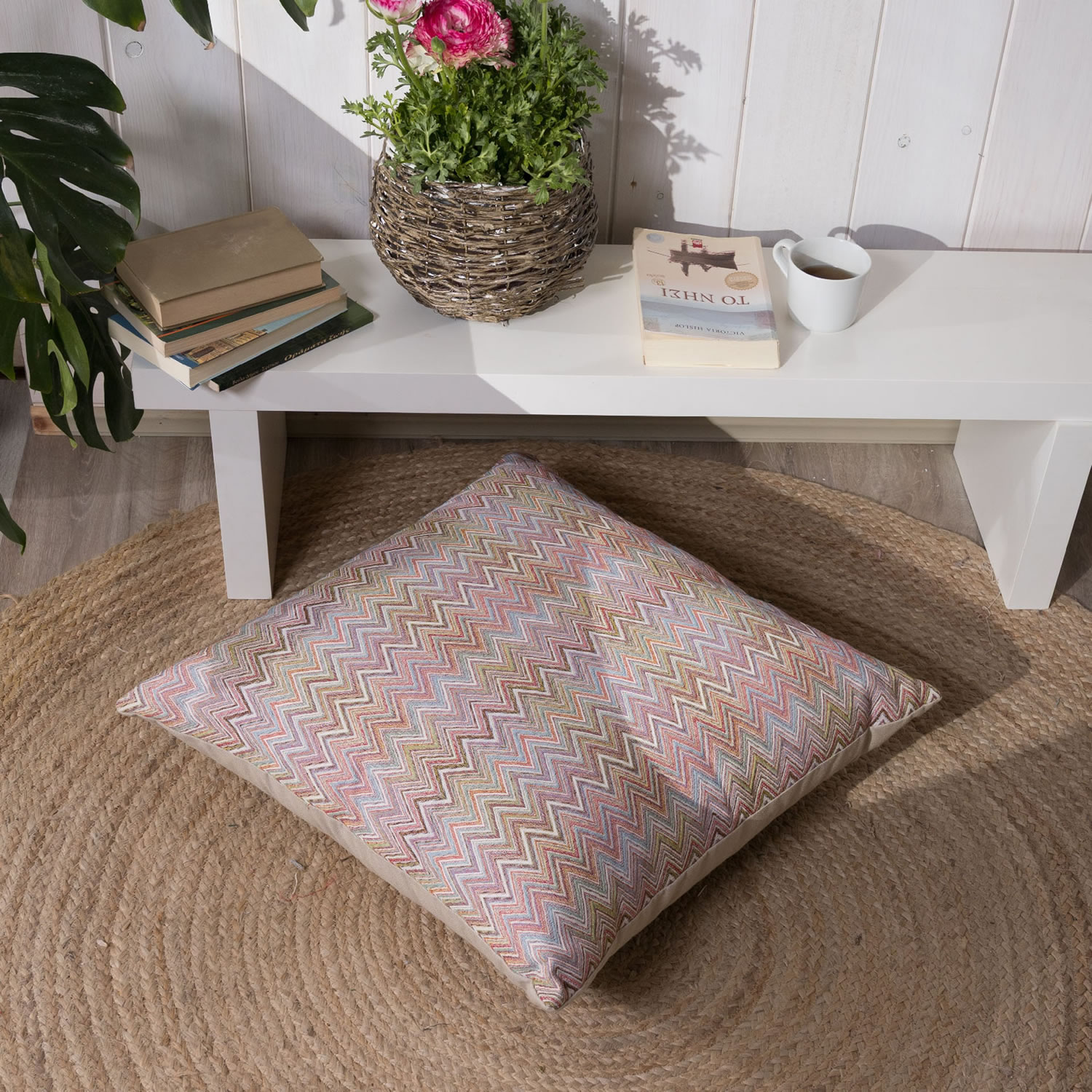 Μαξιλαροθήκη Tortosa - 65x65cm δαπέδου με γέμιση