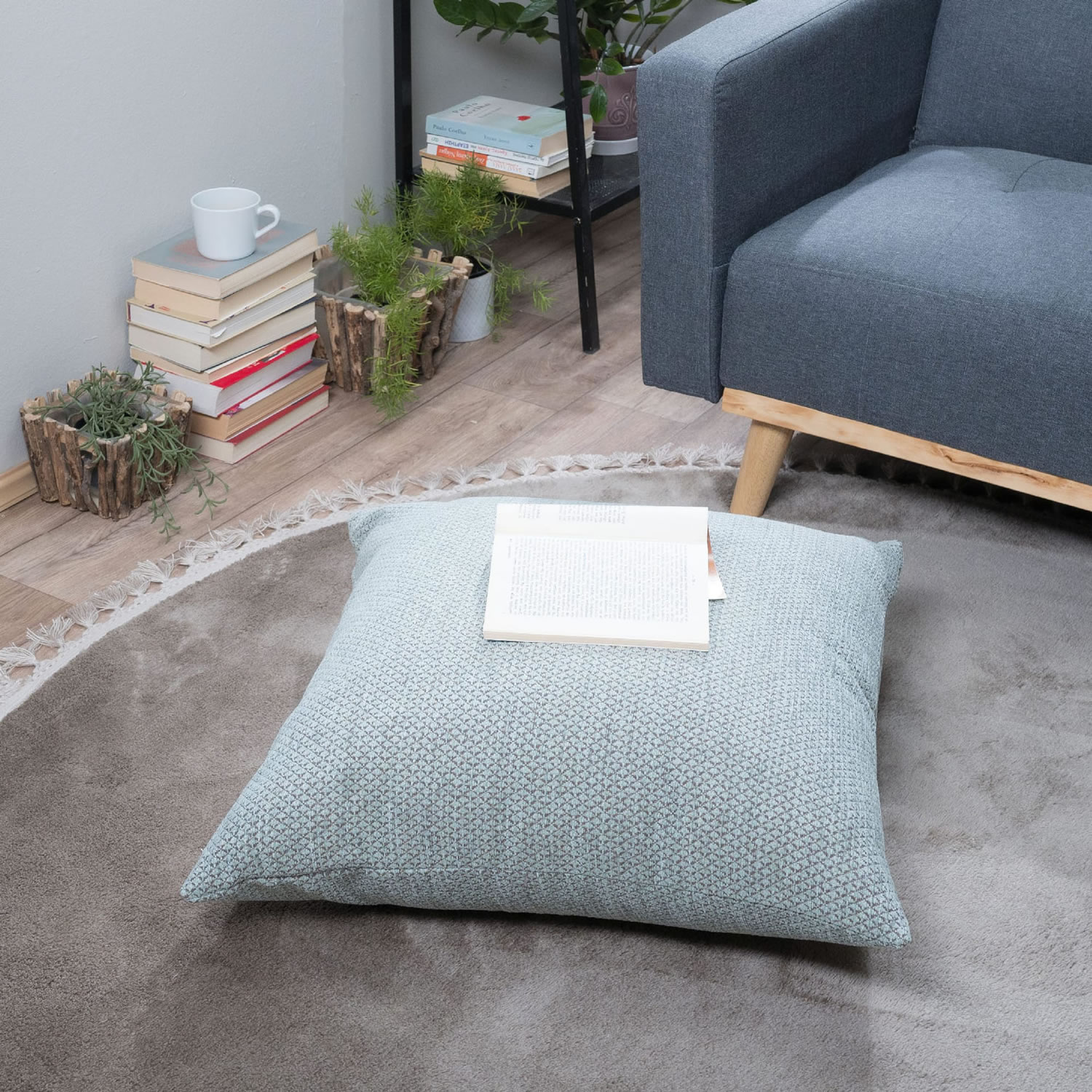 Μαξιλαροθήκη Utah 13 - 65x65cm δαπέδου με γέμιση