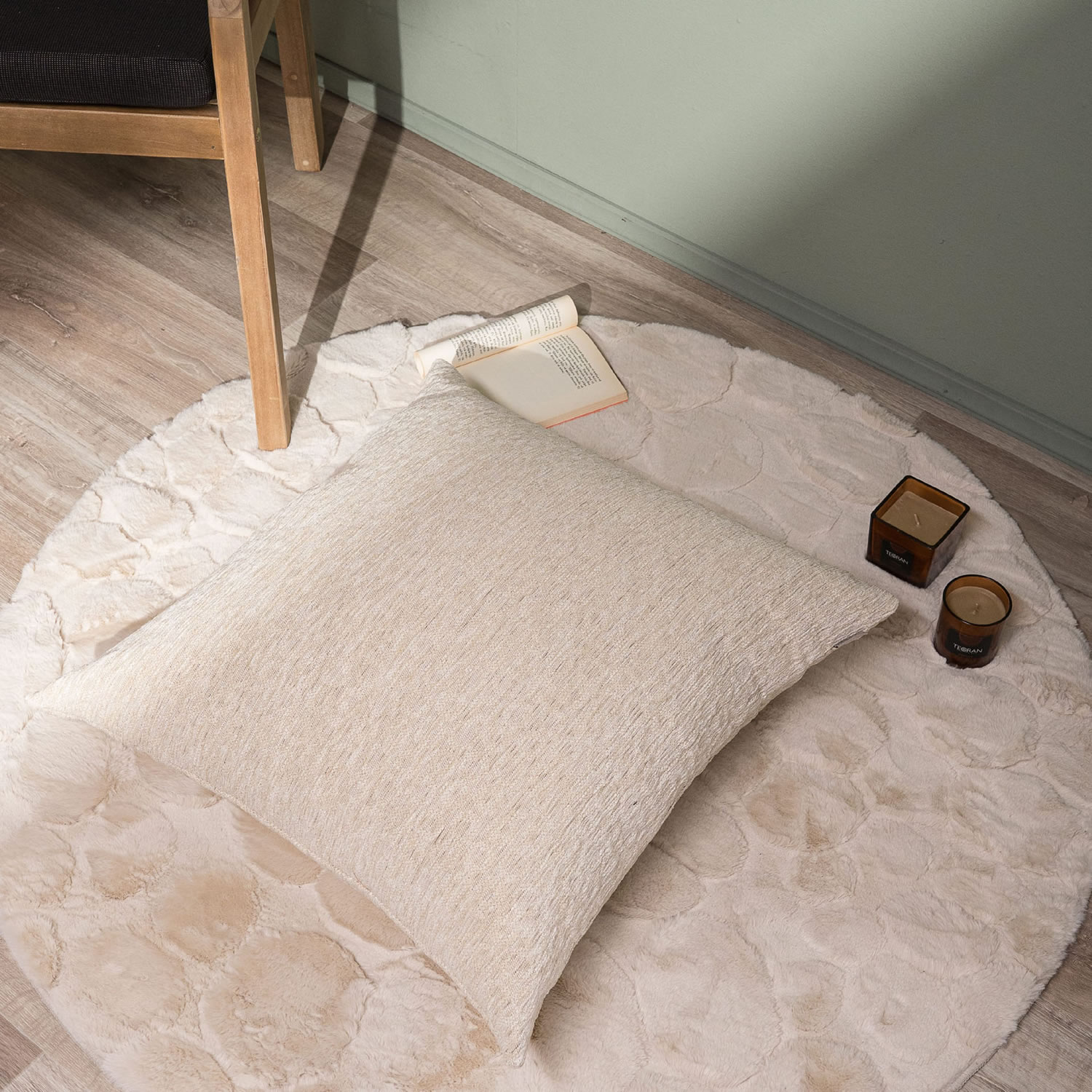 Μαξιλαροθήκη Valley 01 - 65x65cm δαπέδου με γέμιση