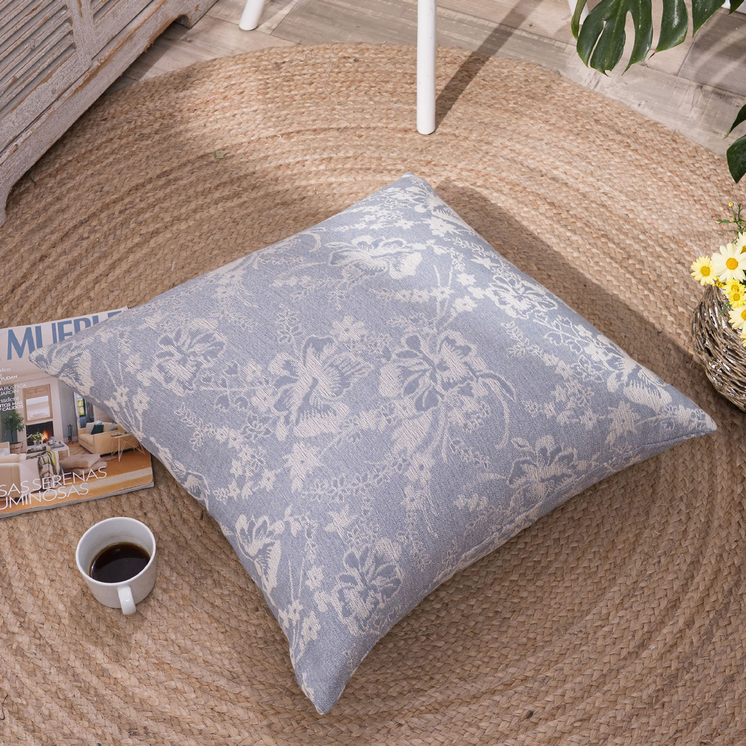 Μαξιλαροθήκη Varese 05 - 65x65cm δαπέδου με γέμιση