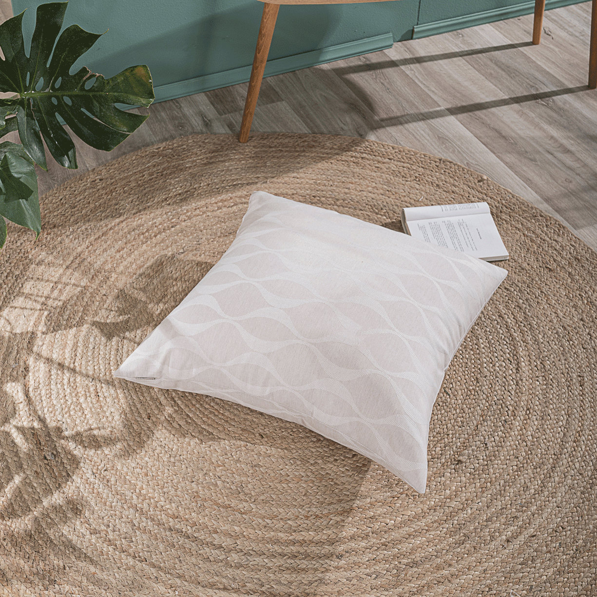 Μαξιλαροθήκη Vivero 01 - 65x65cm δαπέδου με γέμιση