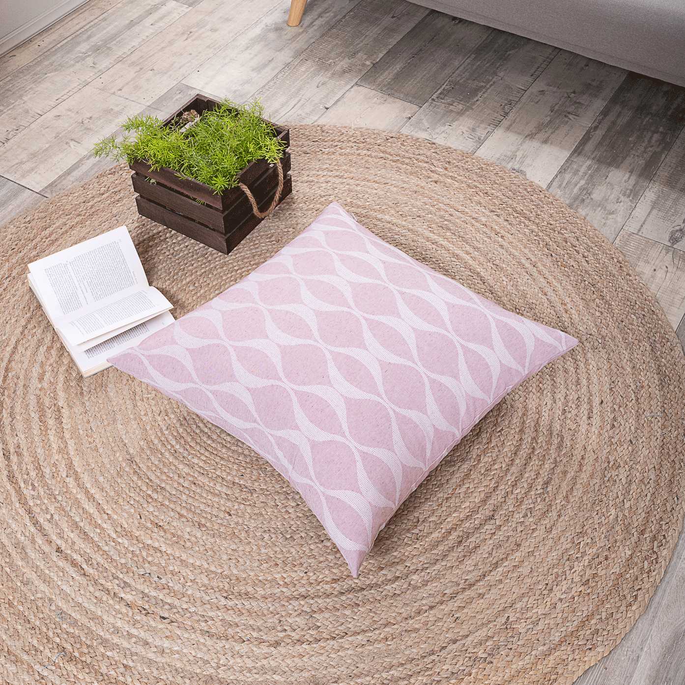 Μαξιλαροθήκη Vivero 06 - 45x45cm με γέμιση