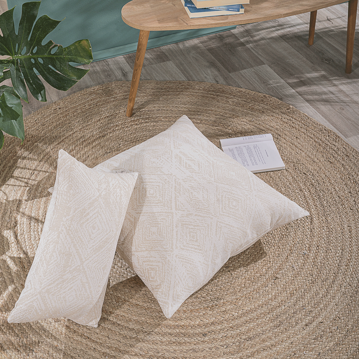 Μαξιλαροθήκη Izola 01 - 65x65cm δαπέδου με γέμιση