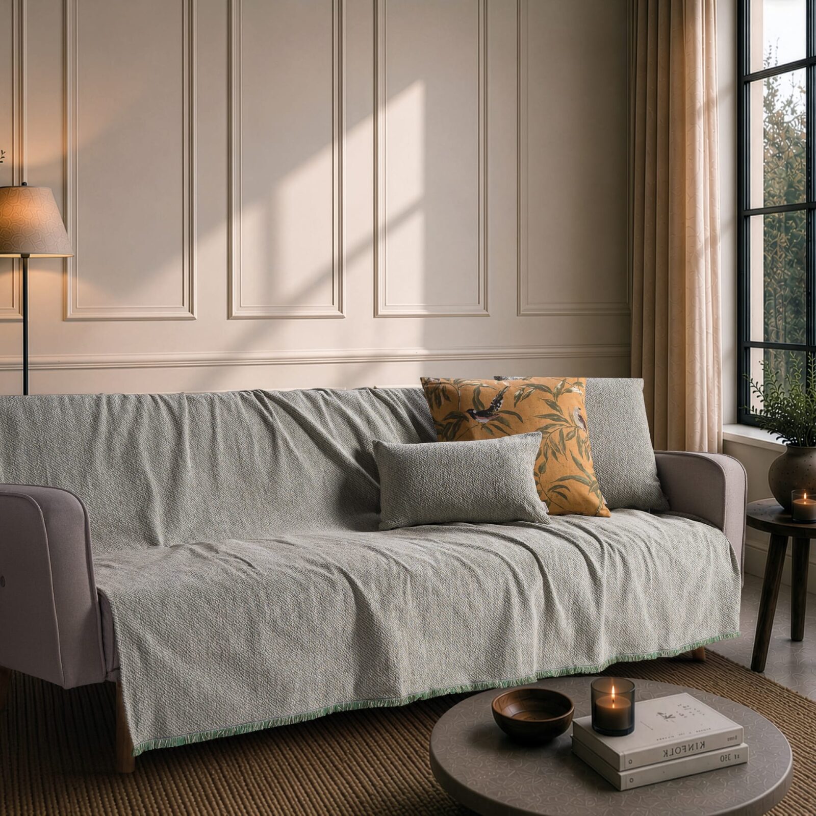 Ριχτάρι Dayton 16 Green Taupe - Τετραθέσιο 180x350cm