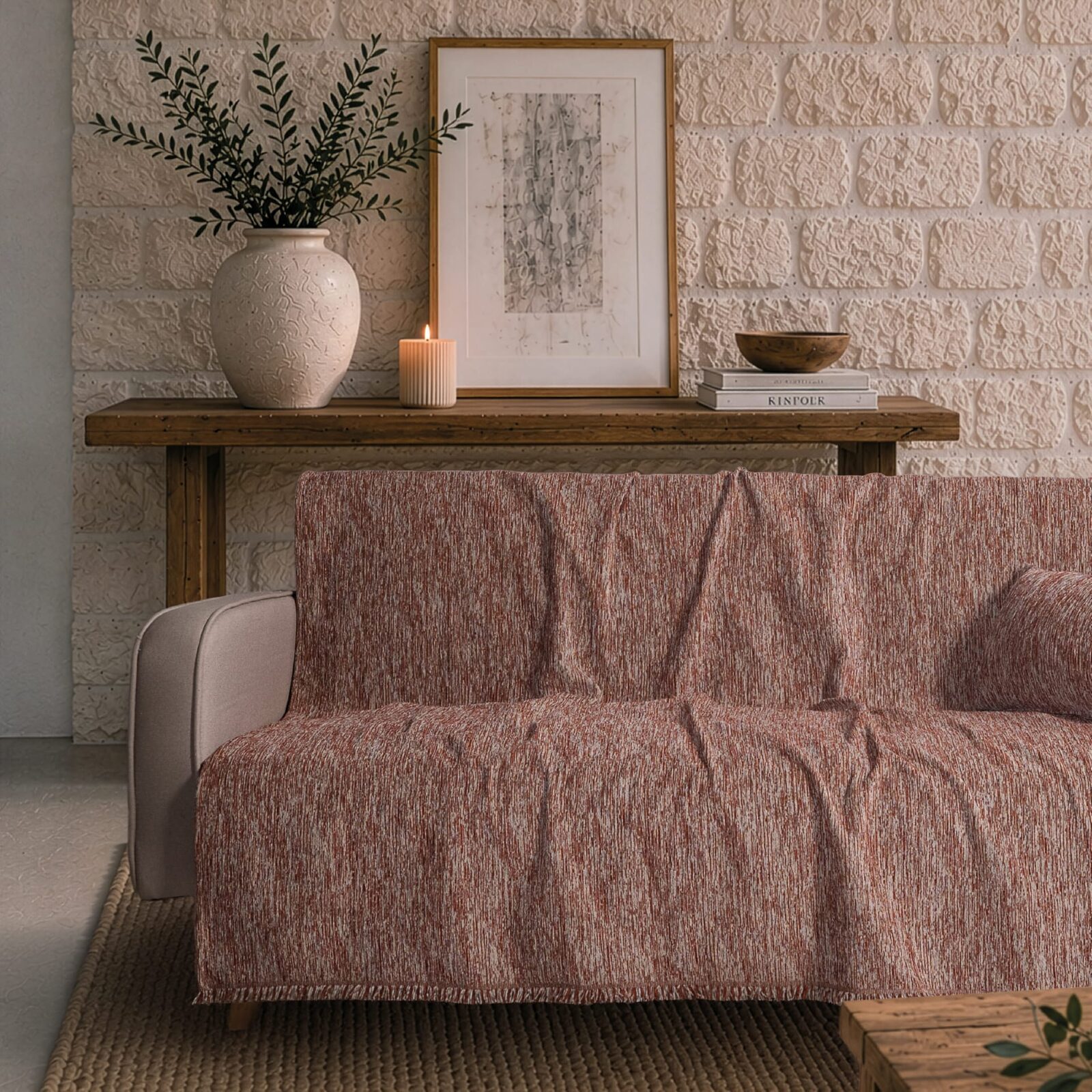 Ριχτάρι Kent 05 Terracotta - Τετραθέσιο 180x350cm