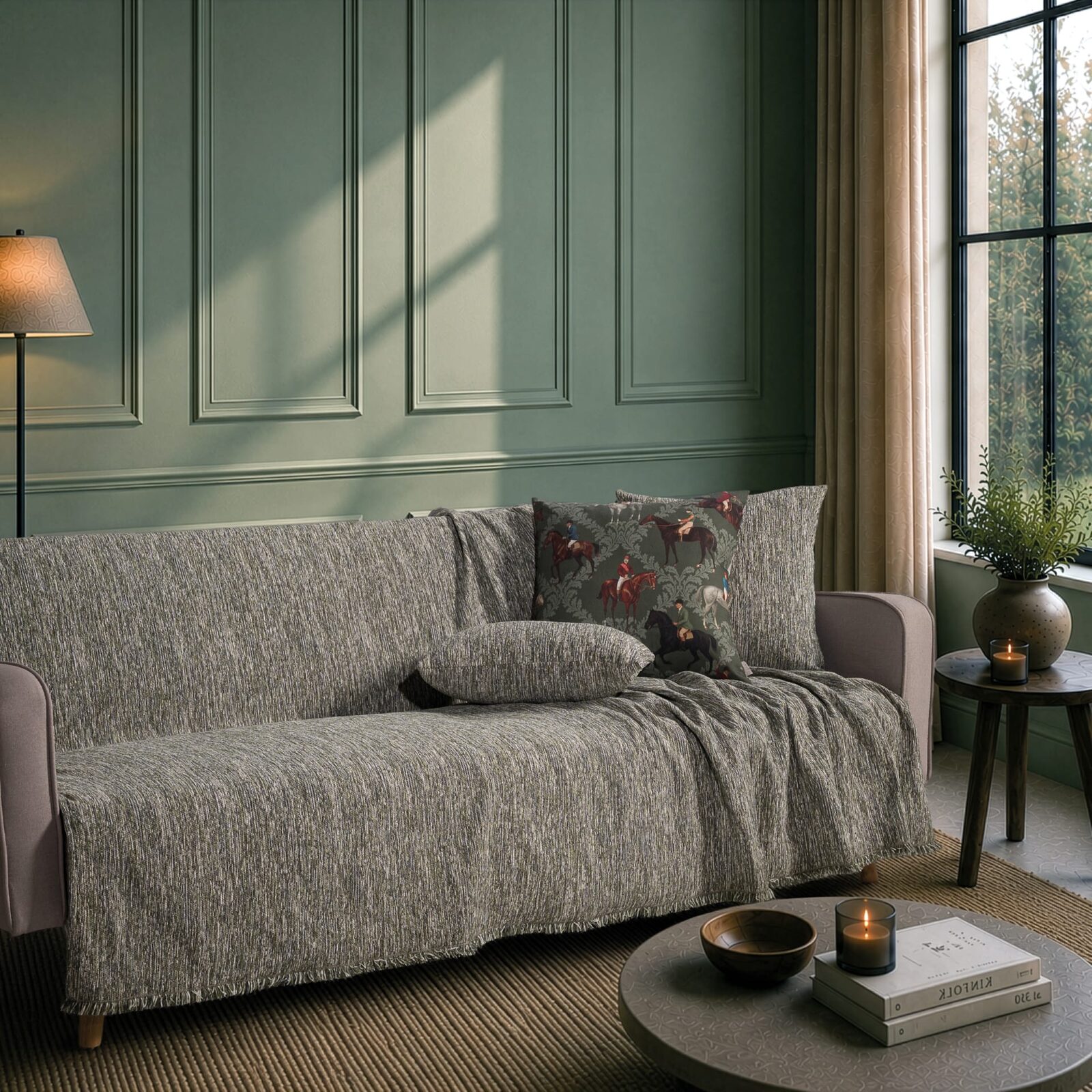 Ριχτάρι Kent 15 Olive Sage - Τετραθέσιο 180x350cm