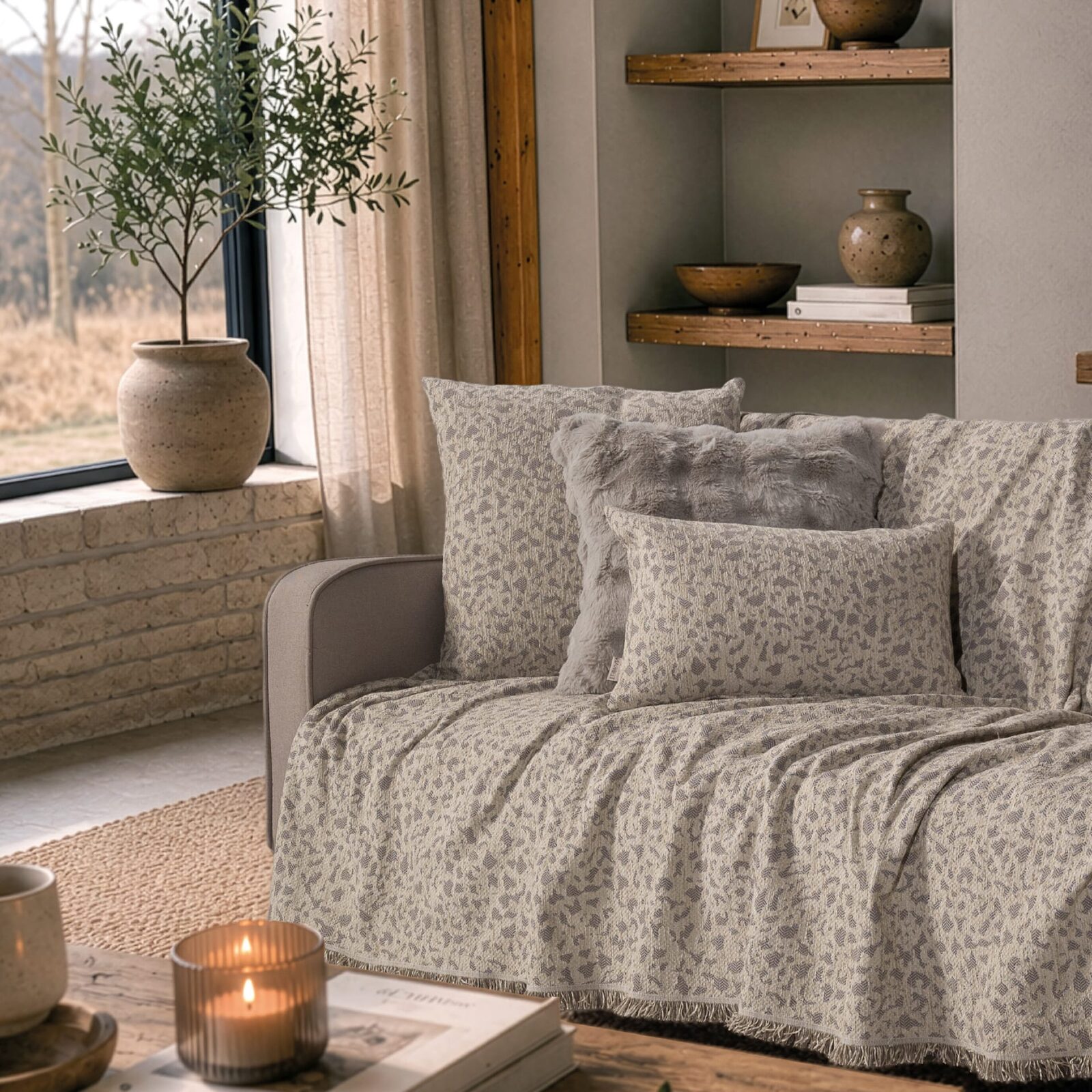 Ριχτάρι Pearland 07 Elephant - Μονοθέσιο 180x150cm