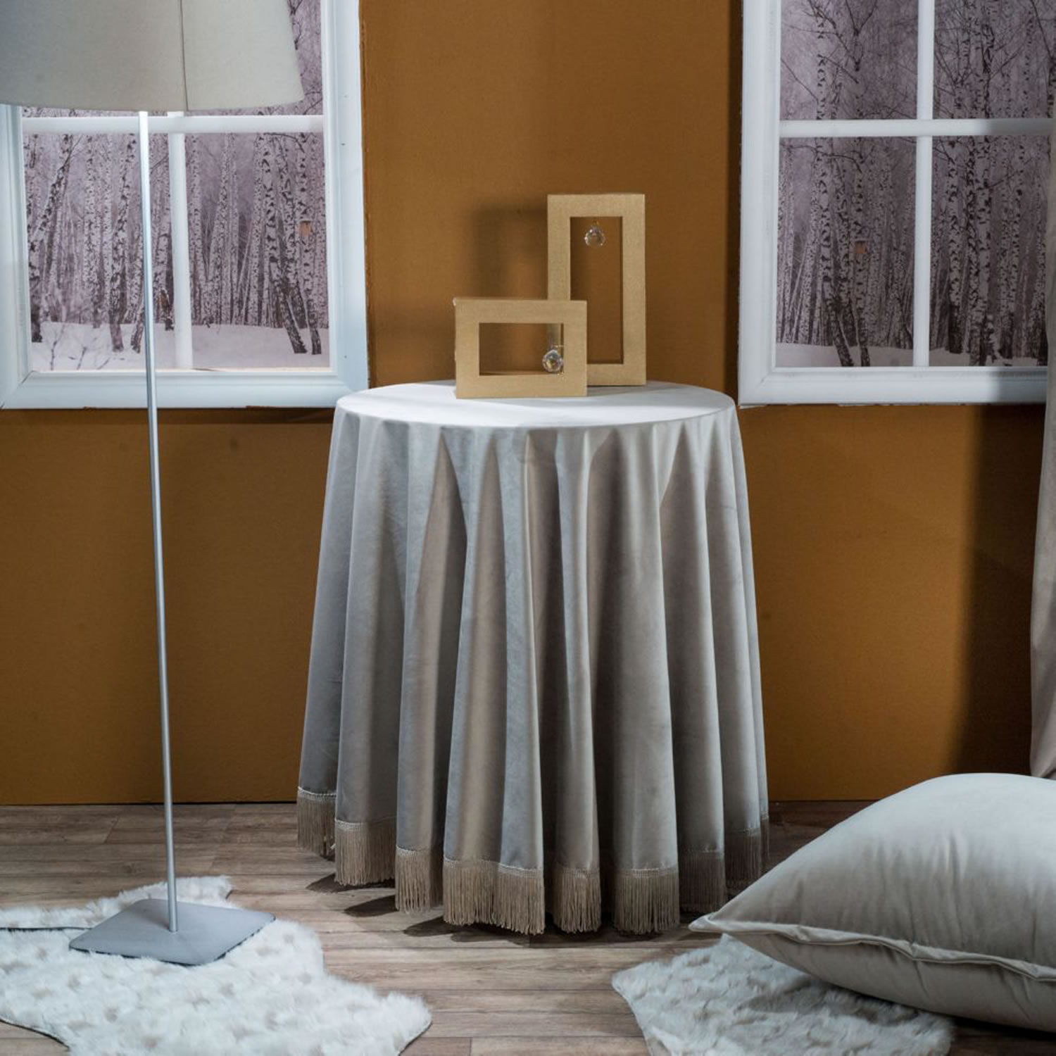 Ροτόντα Velvet 07 - Φ180cm με κρόσι Ροτόντα Velvet 07 - Φ180cm με κρόσι