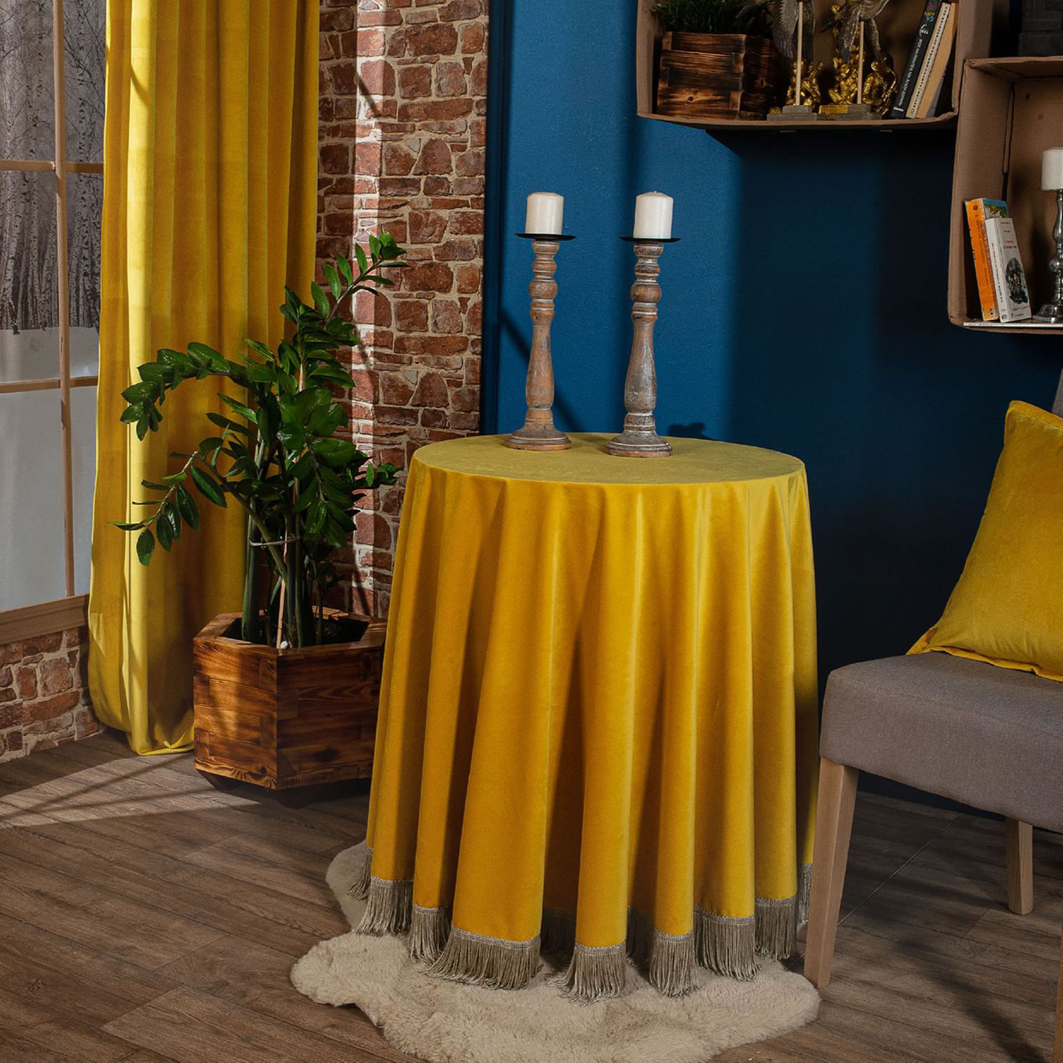 Ροτόντα Velvet 14 - Φ180cm με κρόσι Ροτόντα Velvet 14 - Φ180cm με κρόσι