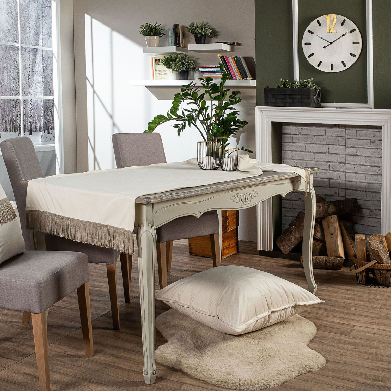 Τραβέρσα (Sari) Velvet 01 - 65 x 200 cm