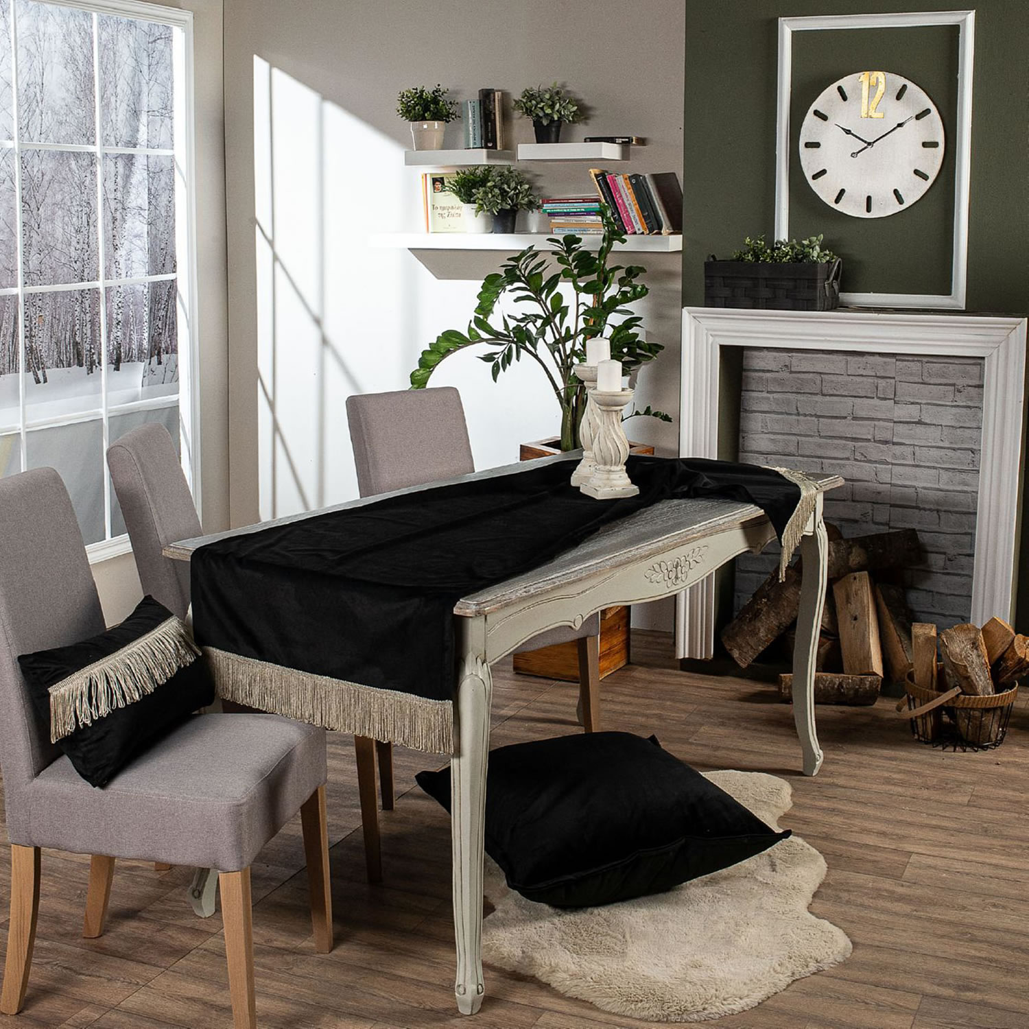 Τραβέρσα (Sari) Velvet 06 - 65 x 200 cm