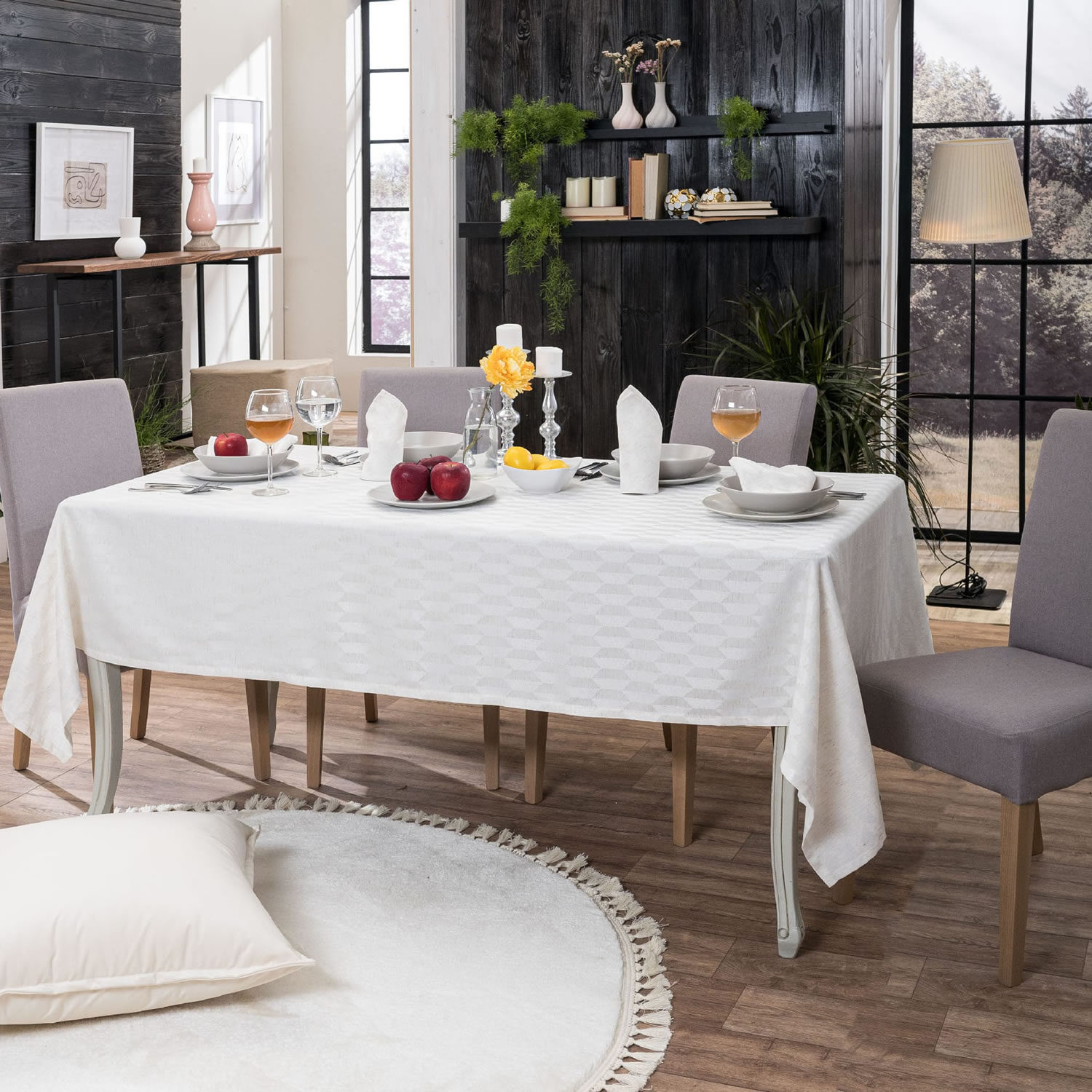 Τραπεζομάντηλο Abelie - 140x180cm + 6 πετσέτες