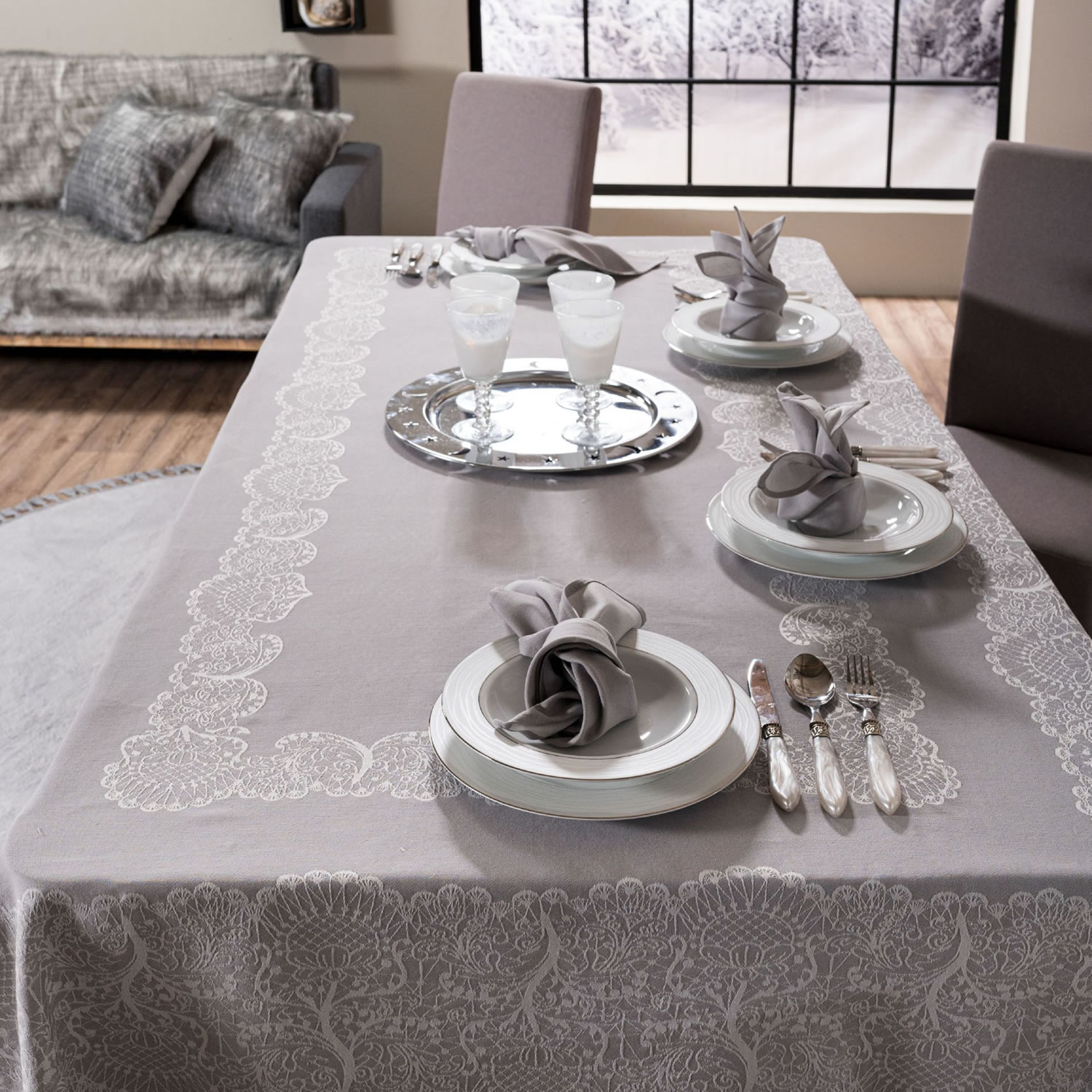 Τραπεζομάντηλο Clermont 05 - 155 x 155 cm