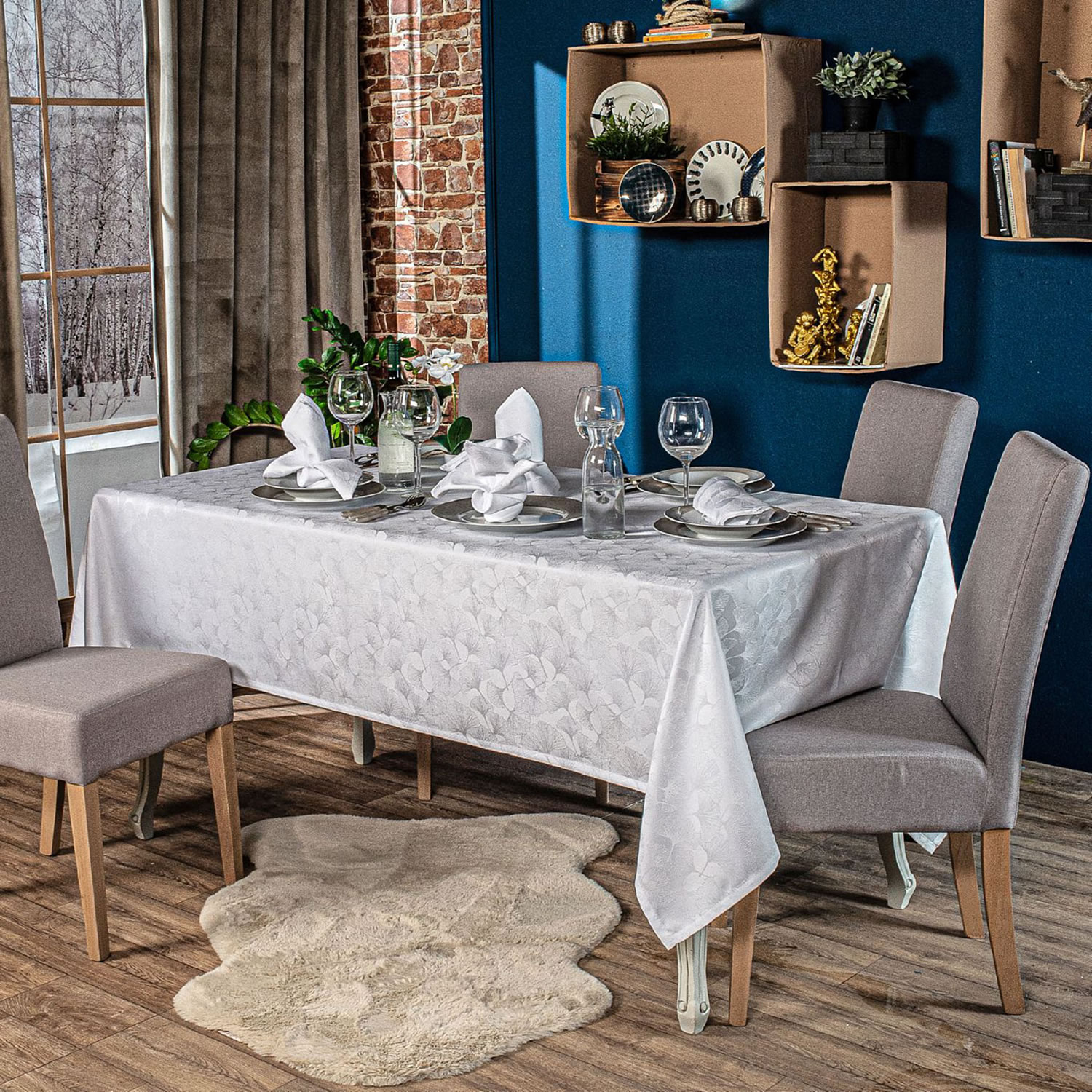 Τραπεζομάντηλο Elysee - 140x180cm + 6 πετσέτες