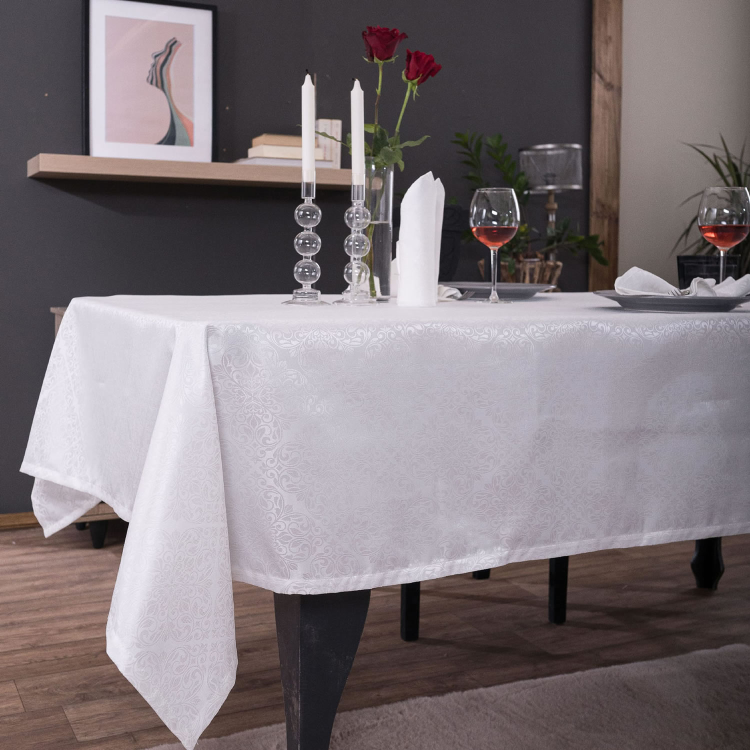 Τραπεζομάντηλο Gatien - 160x320cm + 12 πετσέτες