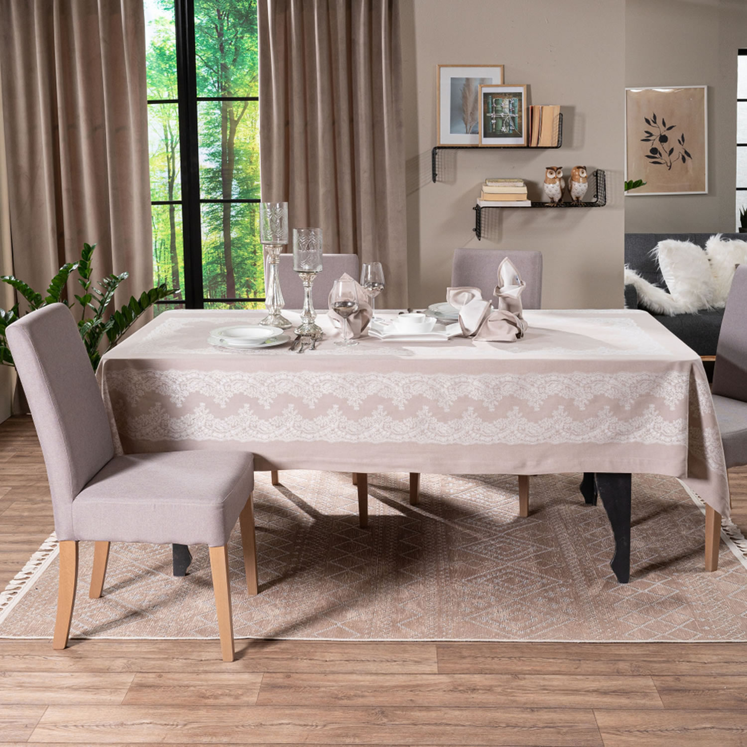 Τραπεζομάντηλο Rochelle 02 - 155 x 155 cm