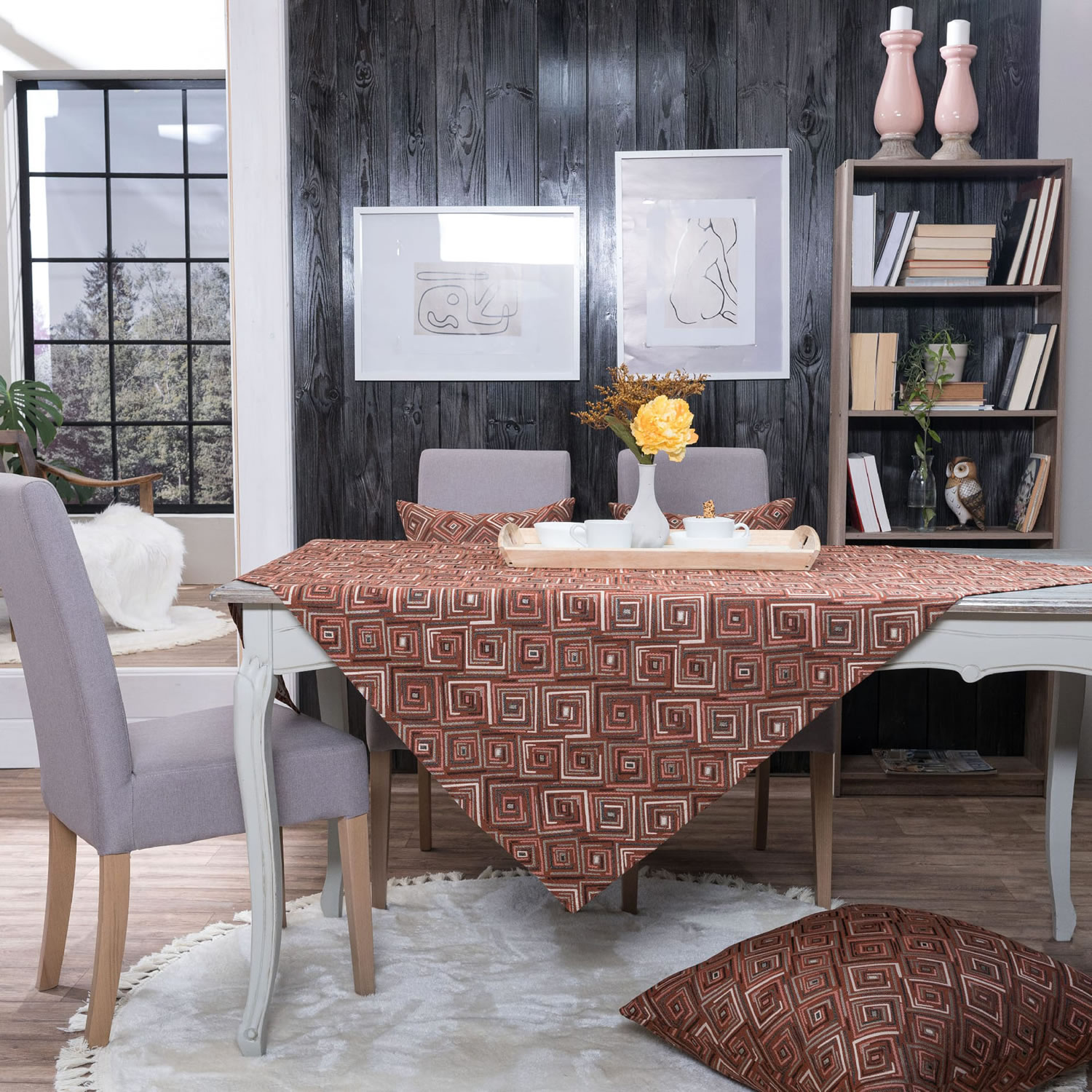 Τραπεζομάντηλο Santos 05 - 135x135cm