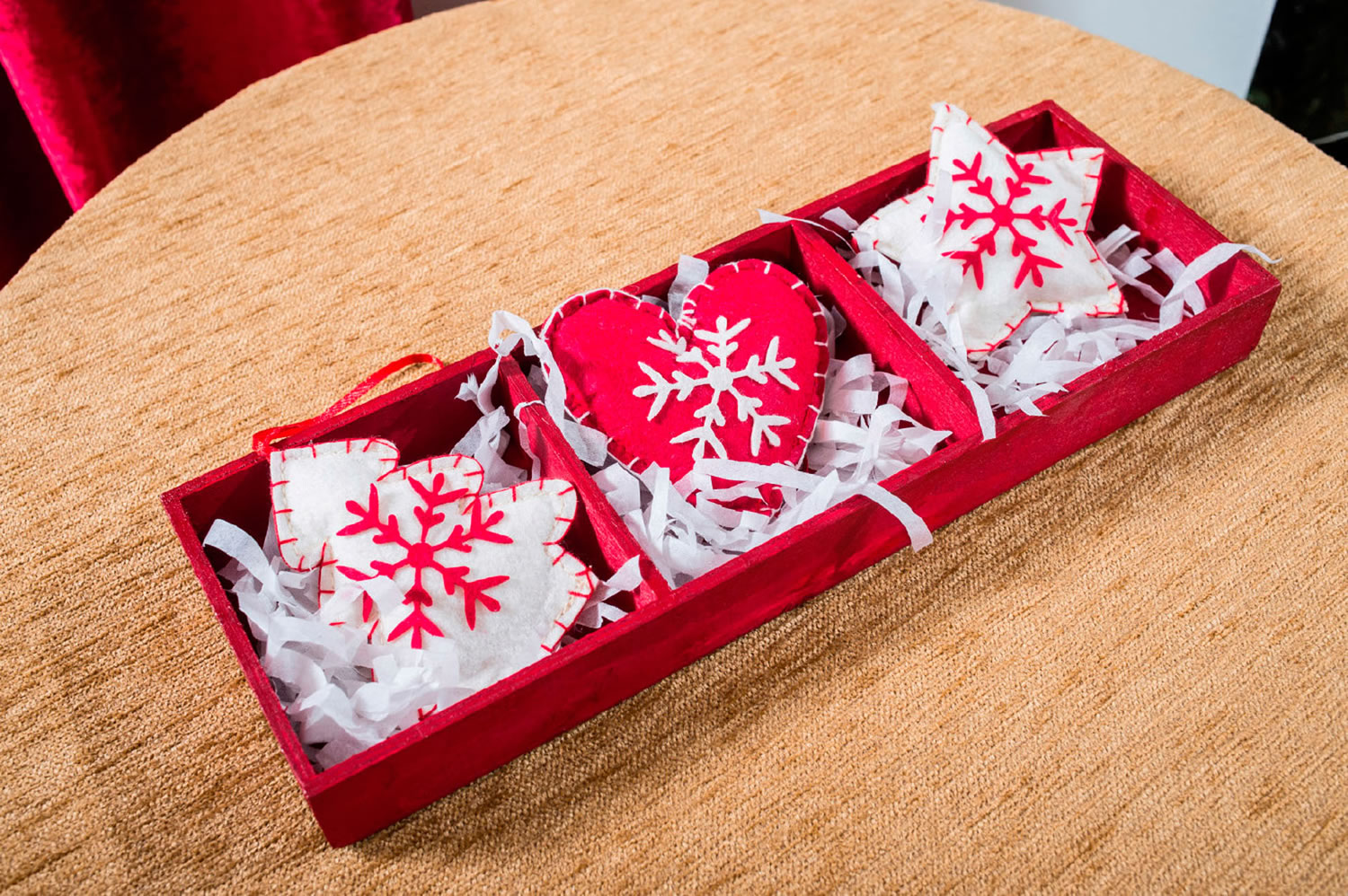 Ξύλινα Στολίδια Heart (3 τεμ.)