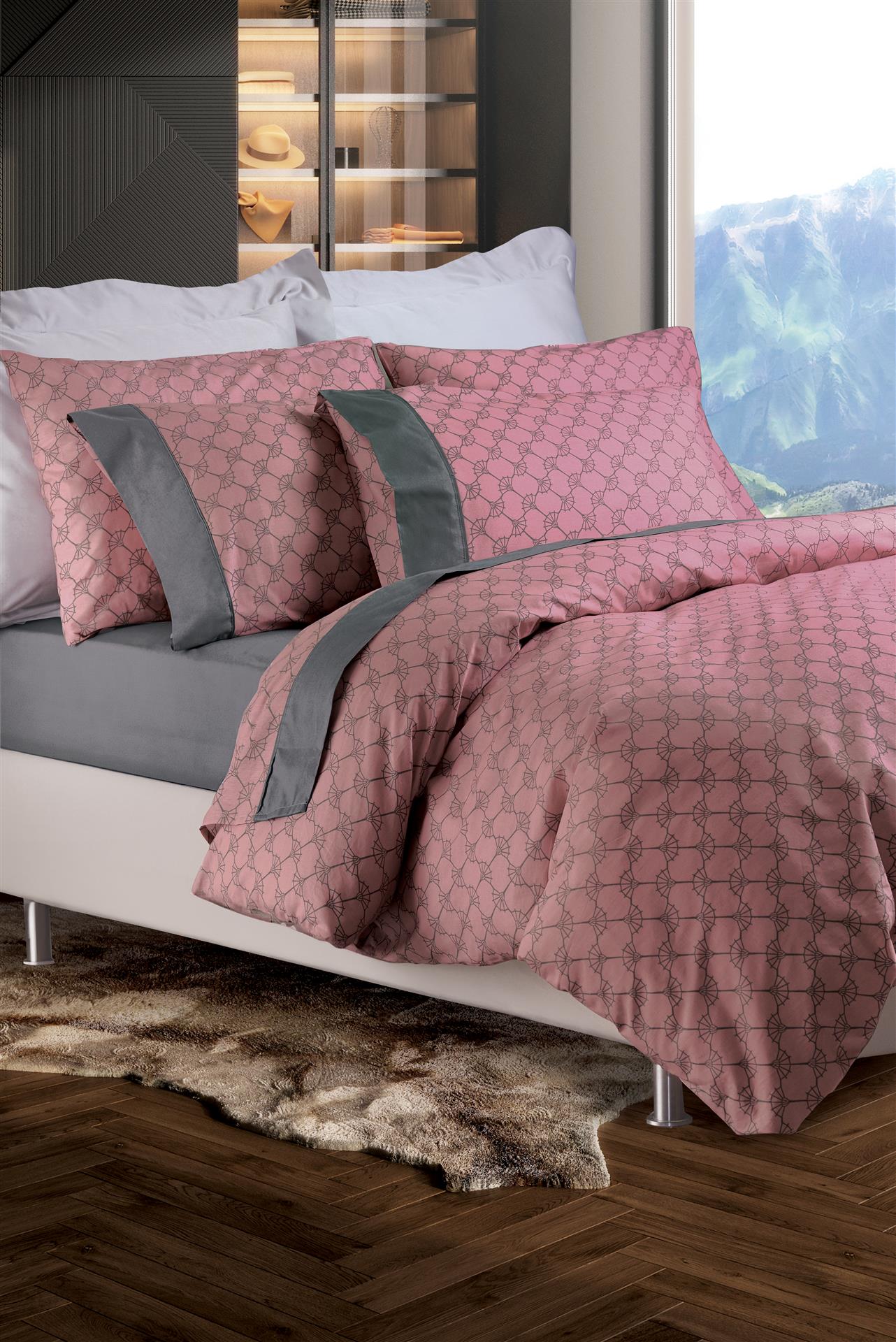 Παπλωματοθήκη Σετ Μονή 160x240 Makis Tselios Diamonds