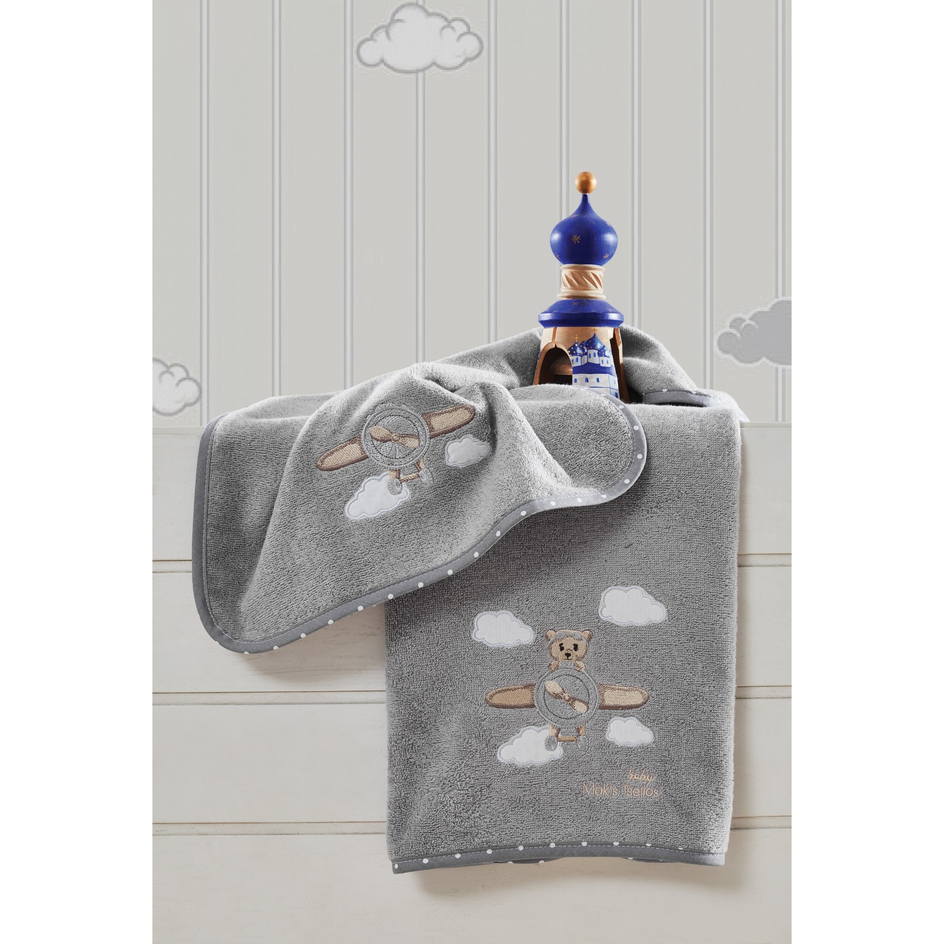 Σετ Πετσέτες 2 Τεμ. Makis Tselios Baby Horizon