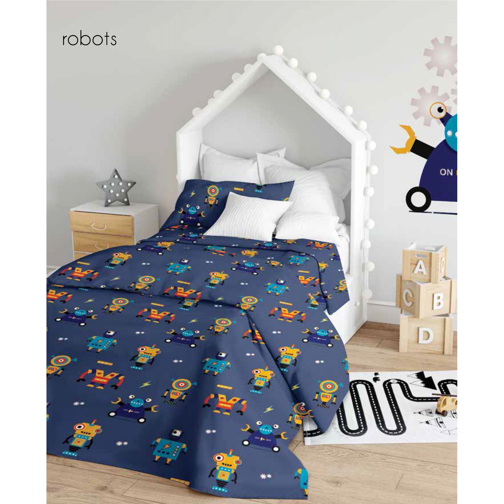 Παπλωματοθήκη Σετ Γίγας 240x260 Makis Tselios Asia