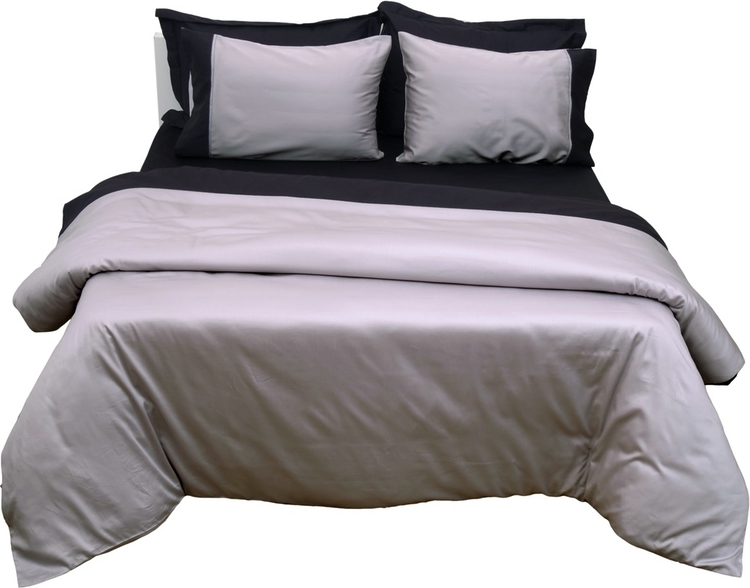 Πάπλωμα Δύο Όψεων Υπέρδιπλο 220x240 Luxury Bicolour Grey/Black