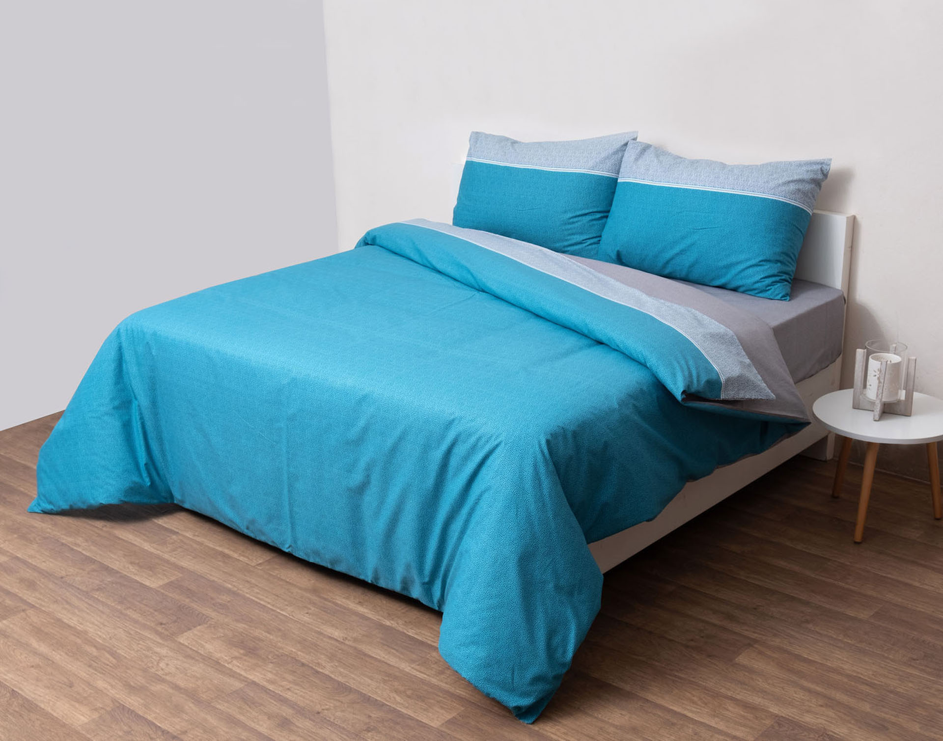 Σετ Πάπλωμα Υπέρδιπλο 220x240 Premium 5010 Πετρόλ