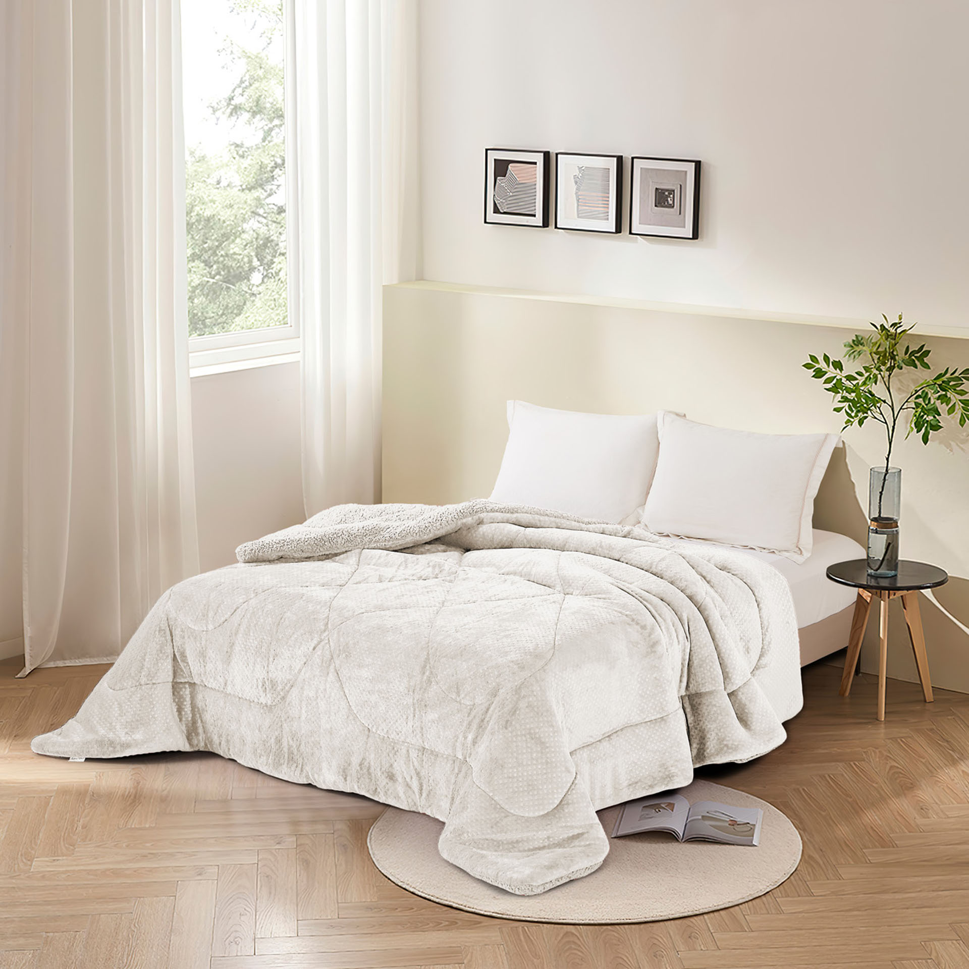 Κουβερτοπάπλωμα Υπέρδιπλο 220x240 Vienna Ivory