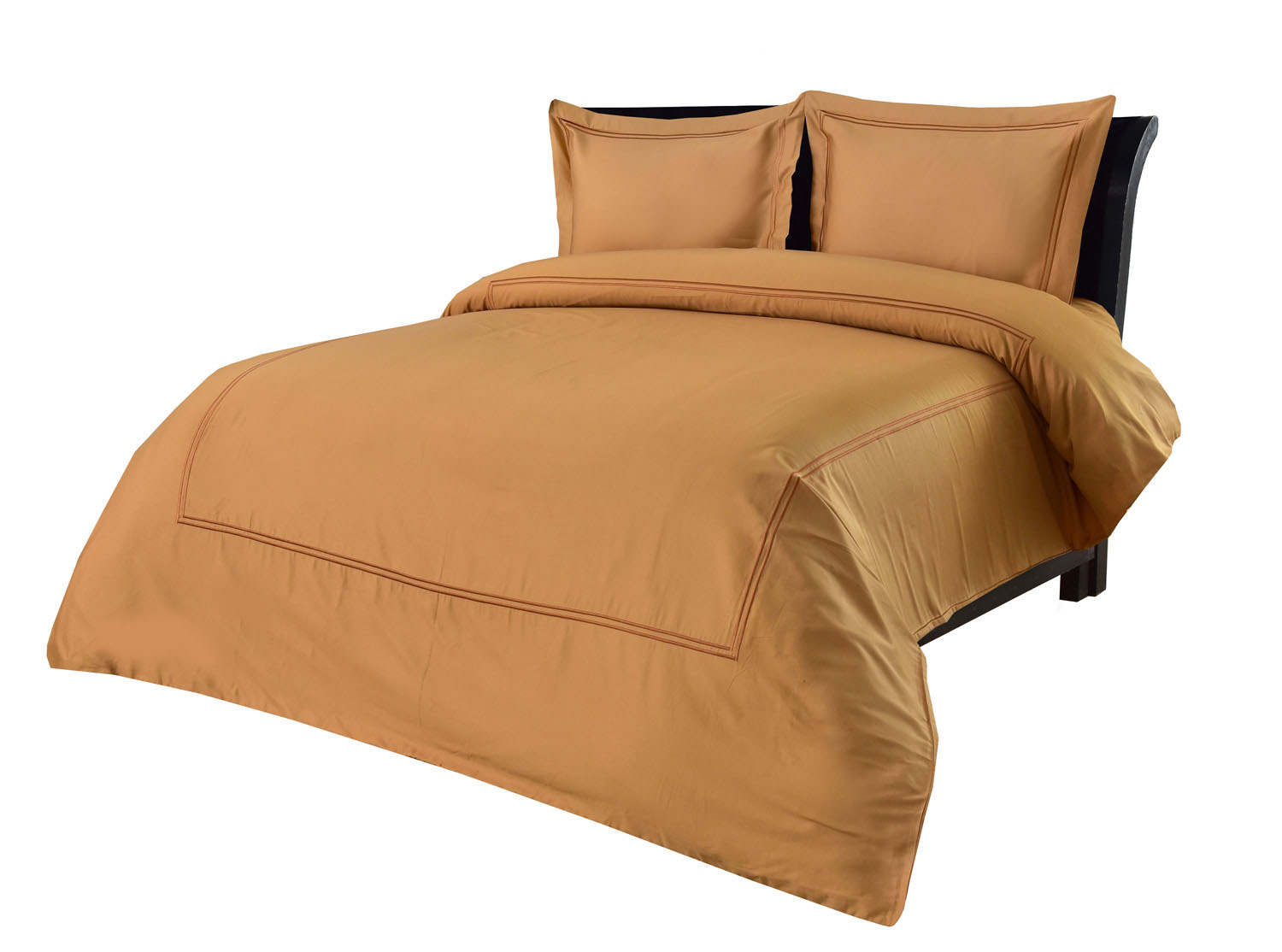 Σετ Παπλωματοθήκη Υπέρδιπλή 220x240 Satin Embroidered Classico 2-Cinammon