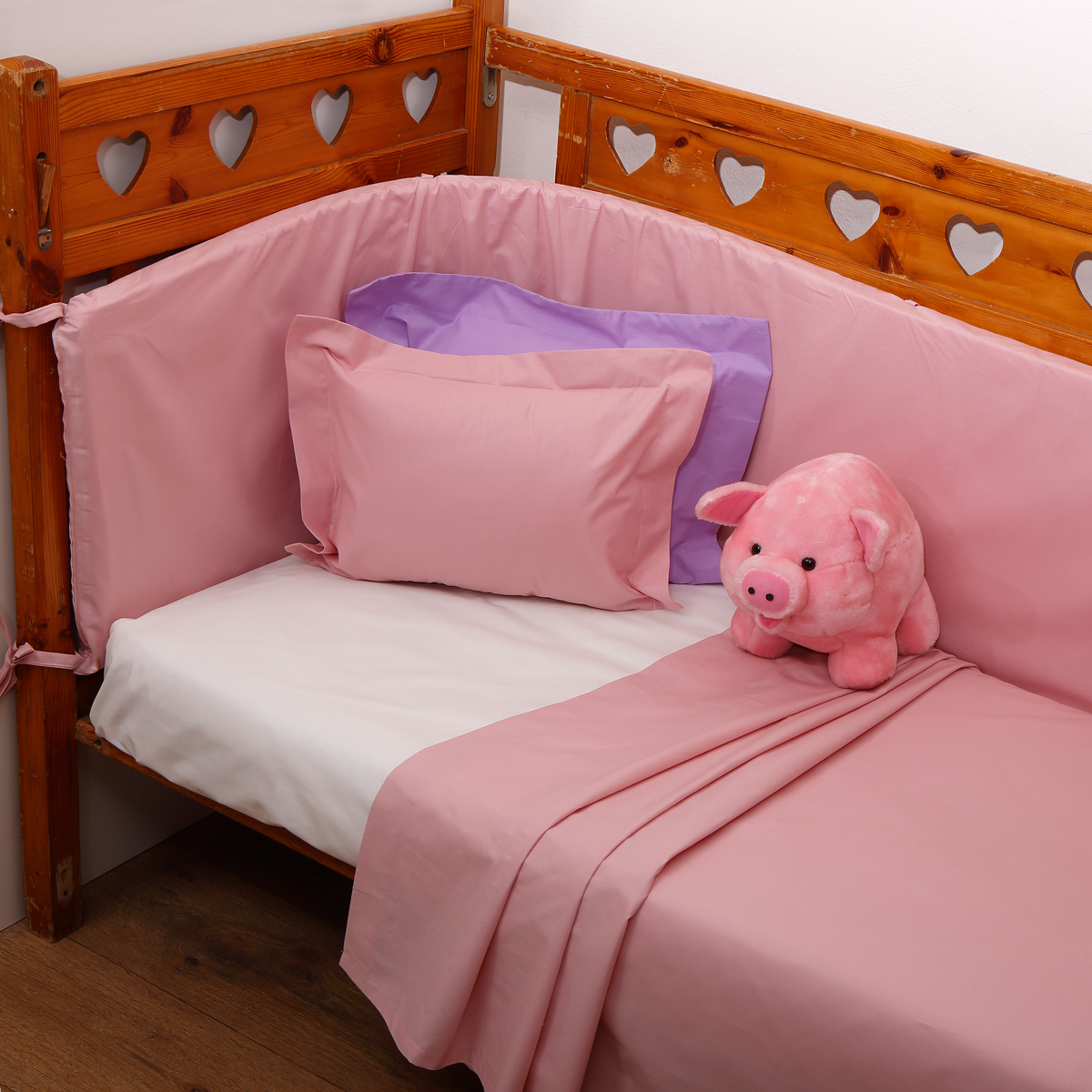 Σετ Σεντόνια Λίκνου 80x100 Prestige Baby 1 Blush Pink