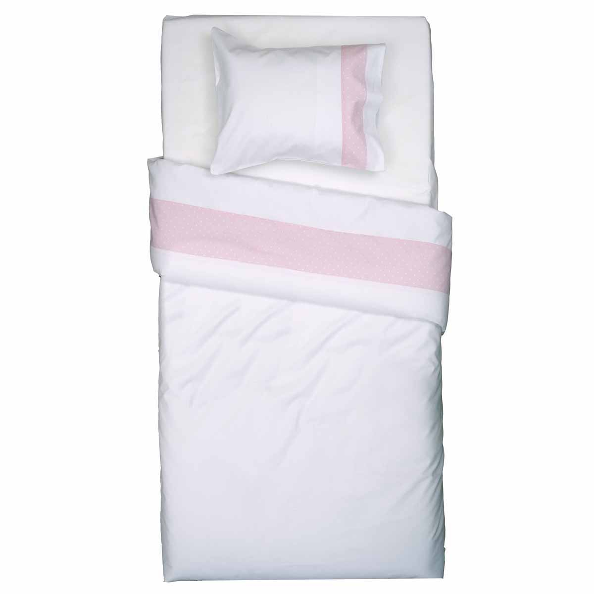 Πάπλωμα Κούνιας 120x160 Ρόμπιν Ροζ Ροζ