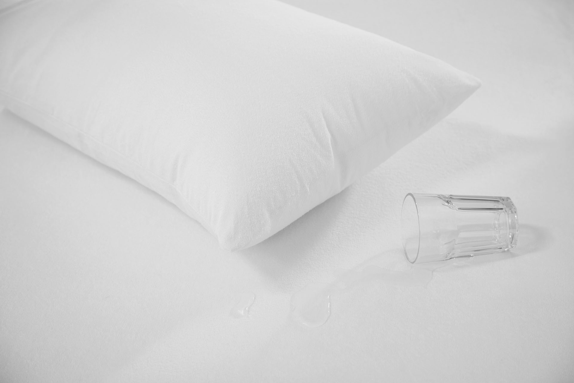 Αδιάβροχο Φροτέ Επίστρωμα King Size 180x200+30 Λευκό