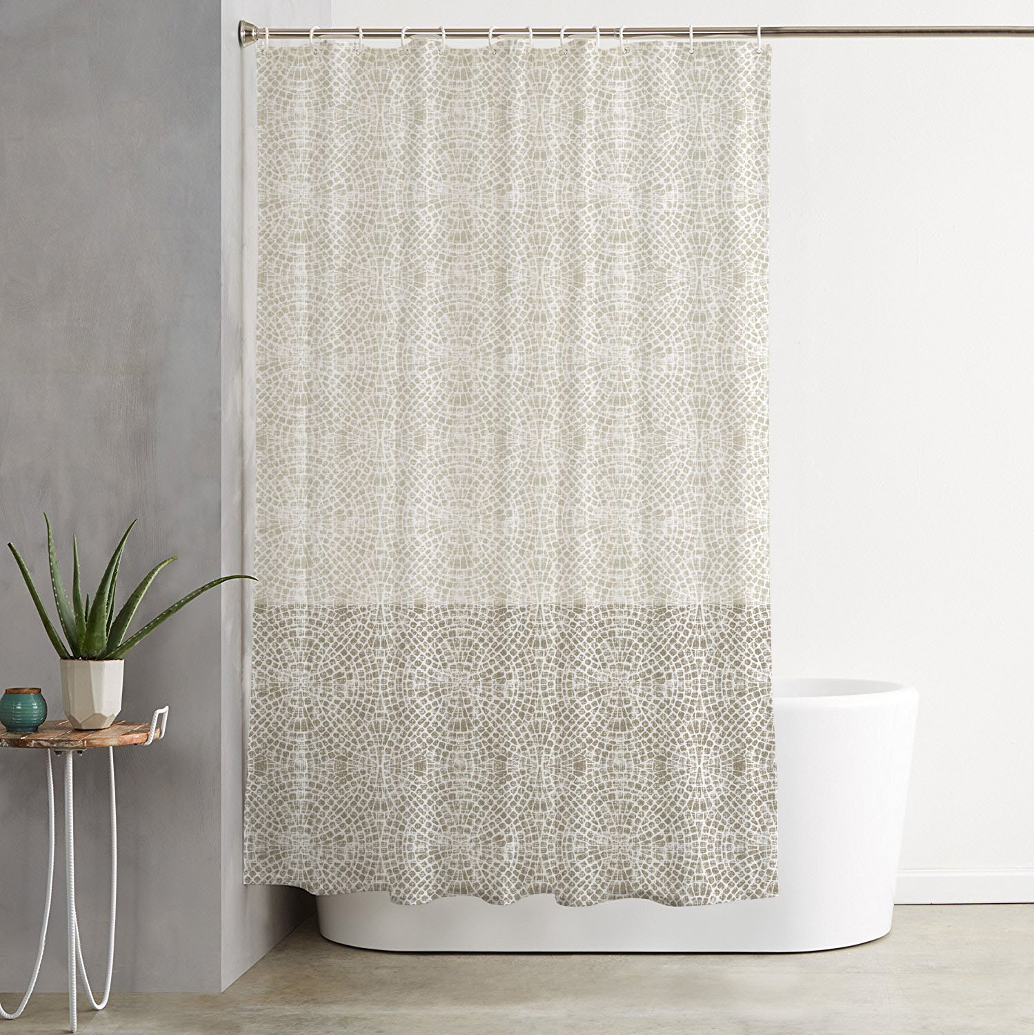 Κουρτίνα Μπάνιου 180x180 Φλωρεντία Μπεζ