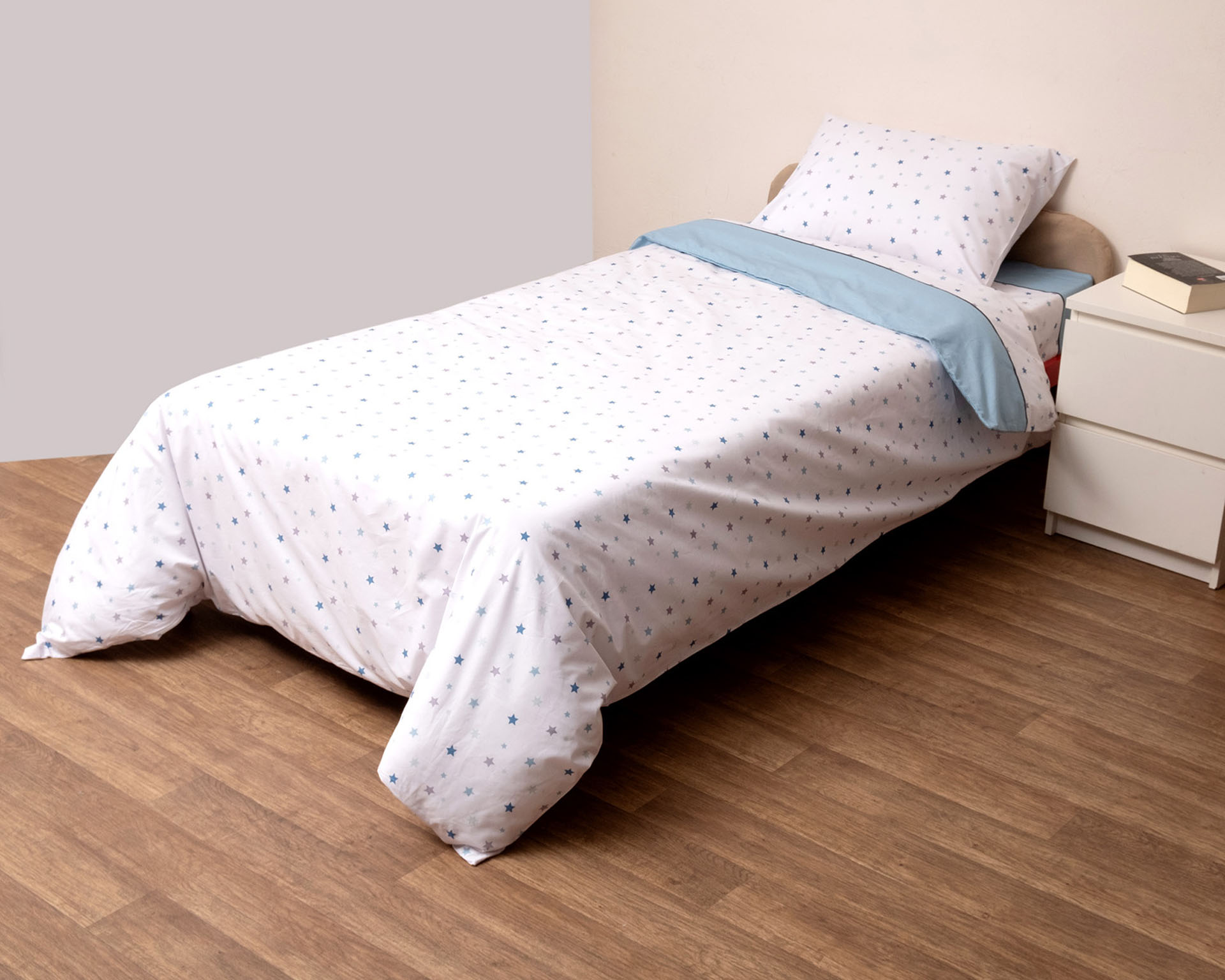 Σετ Παπλωματοθήκη Κούνιας 120x160 Ίκαρος Σιέλ  Σιέλ