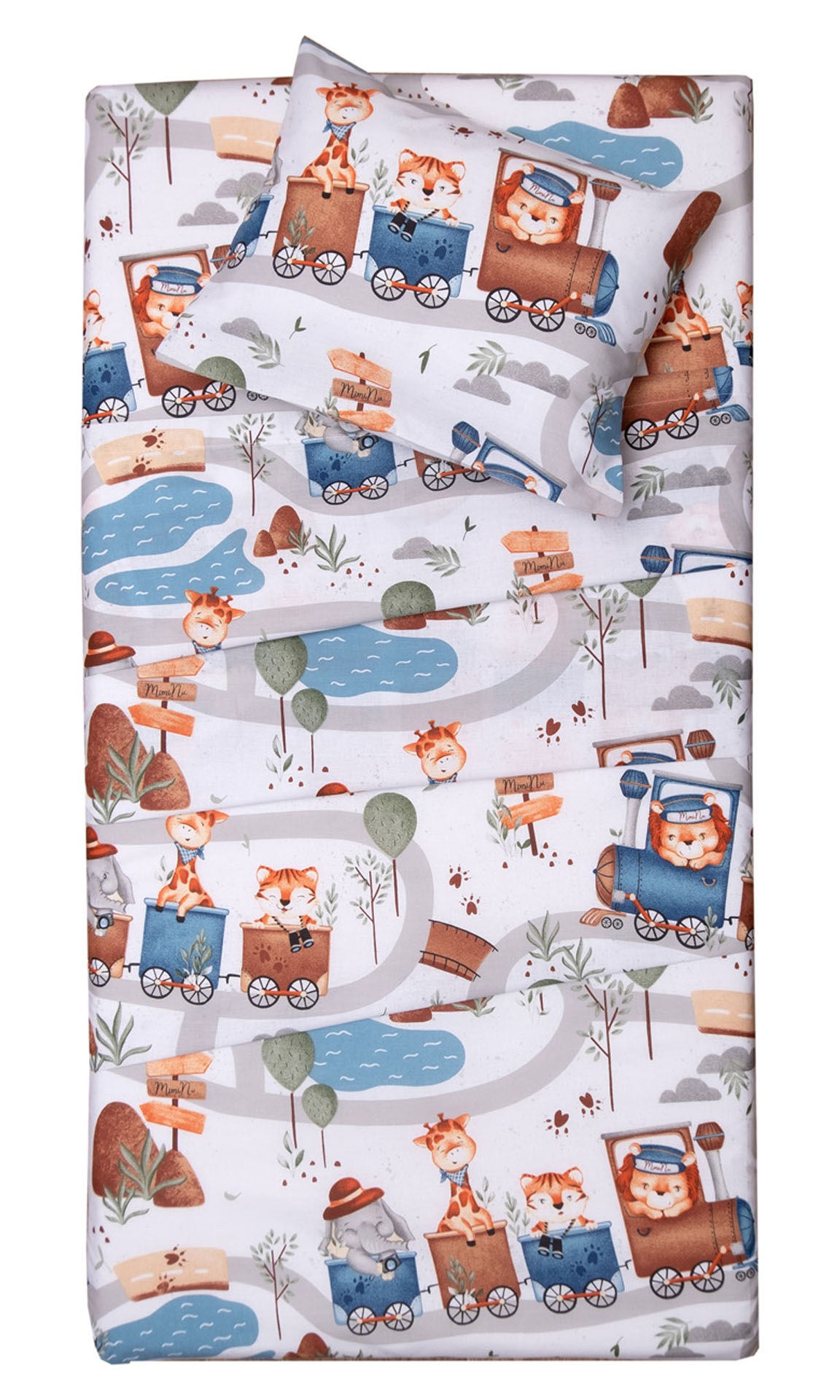 Σετ Παπλωματοθήκη Κούνιας 120x160 Άντον Λευκό