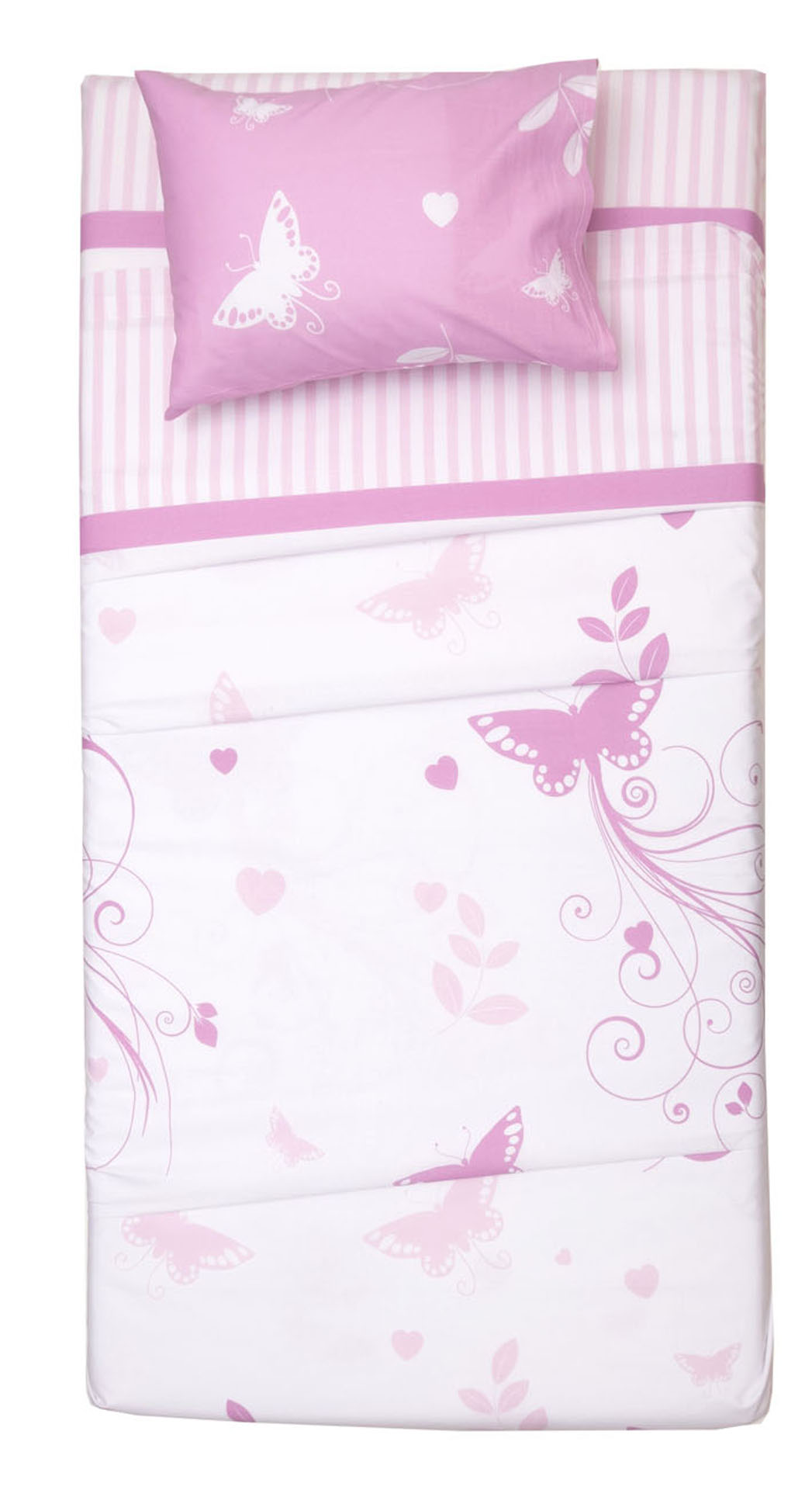 Σετ Παπλωματοθήκη Κούνιας 120x160 Βαλέρια  Λιλά